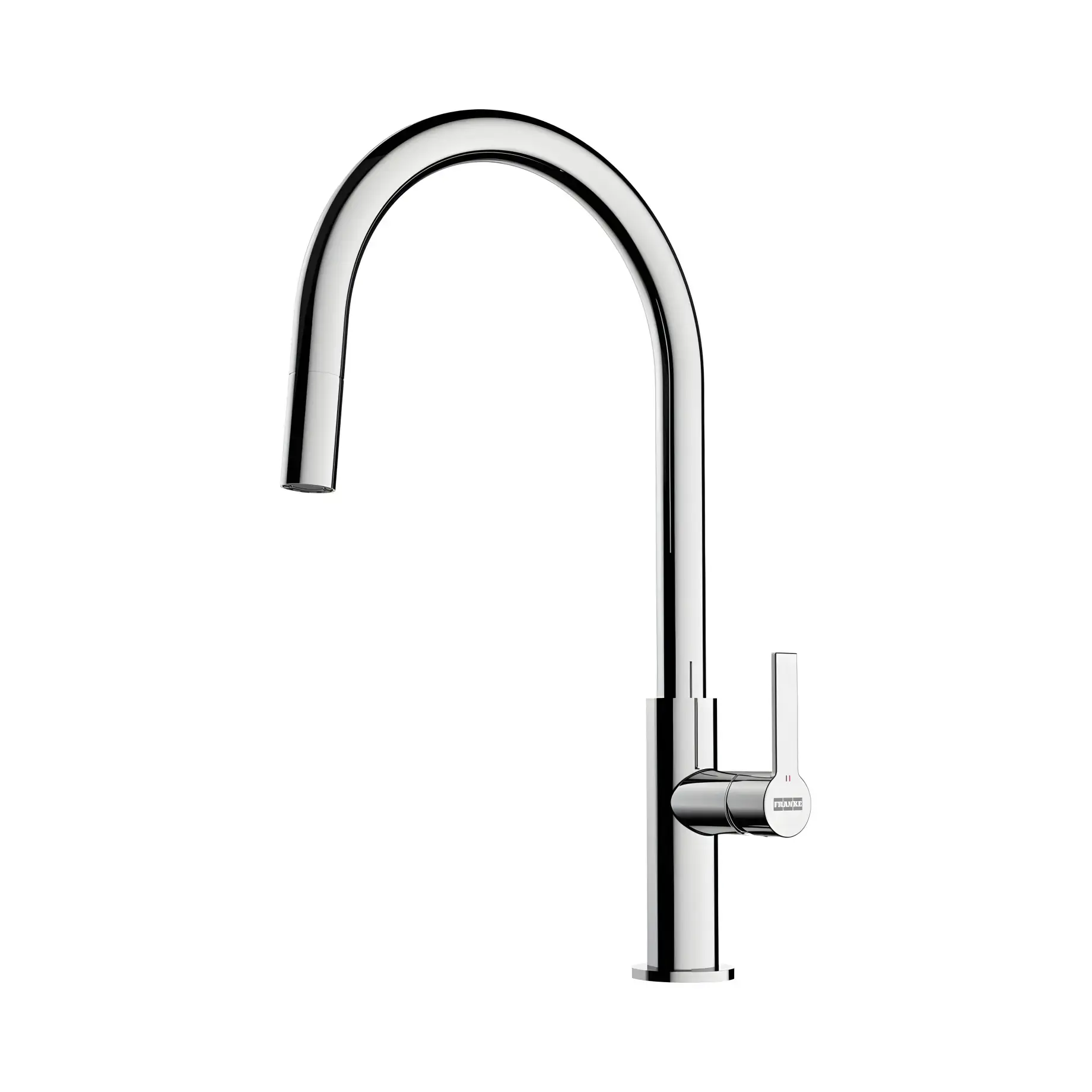 Змішувач для кухні  з висувним виливом Maris Slim J Franke 115.0728.388 Chrome — вид на білому тлі