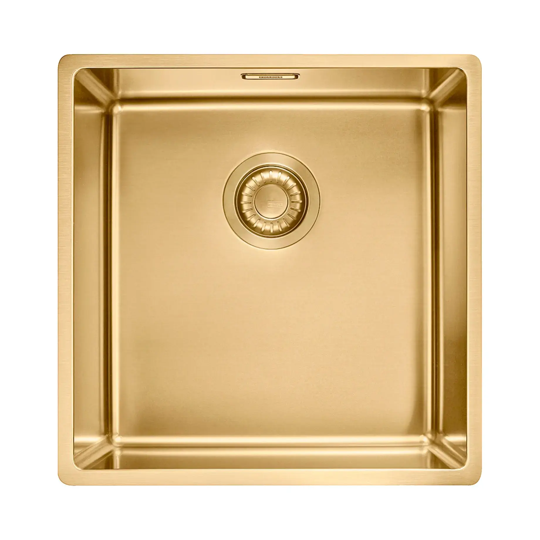 Кухонна мийка Mythos BXM 210/110-40 Franke 127.0662.648 Inox gold 44 х 45 см — вид на білому тлі