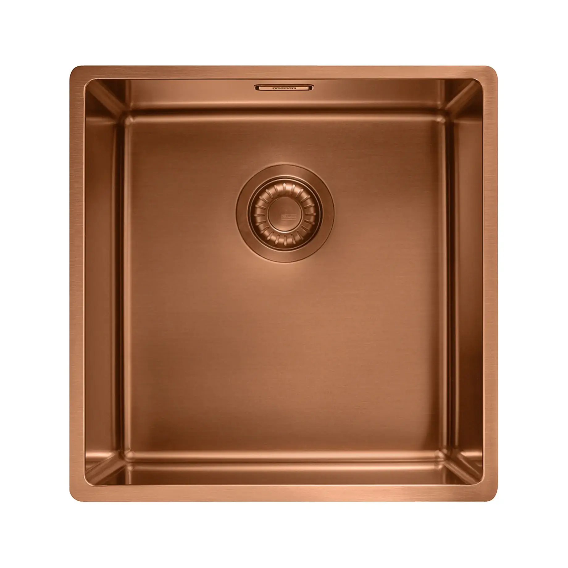 Кухонна мийка Mythos BXM 210/110-40 Franke 127.0662.649 Copper 44 х 45 см — вид на білому тлі
