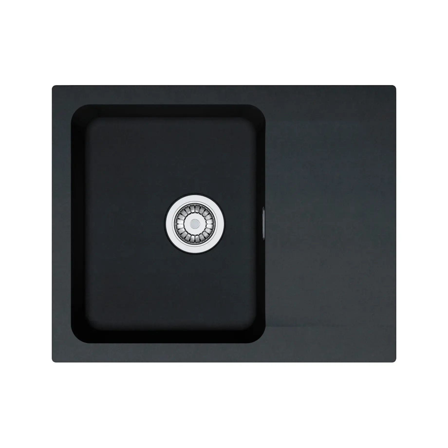 Кухонна мийка Orion OID 611-62 Franke 114.0498.008 Black Matt 62 х 50 см — вид на білому тлі
