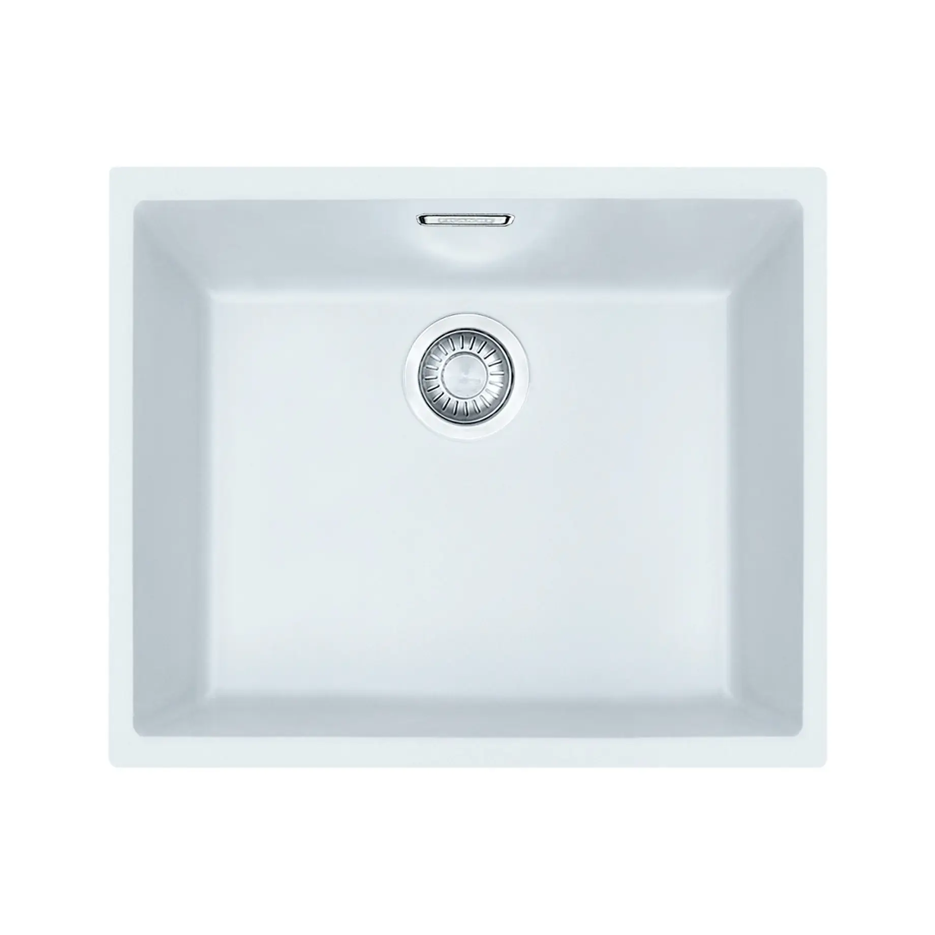 Кухонна мийка  Sirius SID 110-50 Franke 125.0395.608 White 52.5 х 44 см — вид на білому тлі