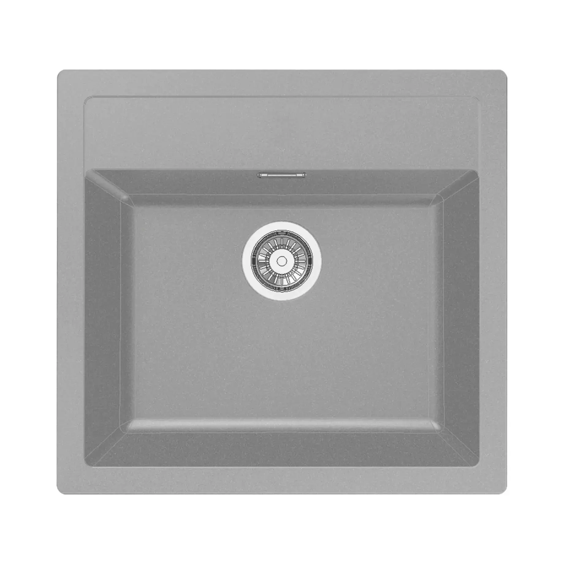 Кухонна мийка Sirius SID 610-50 Franke 143.0691.531 Grey 56 х 53 см — вид на білому тлі