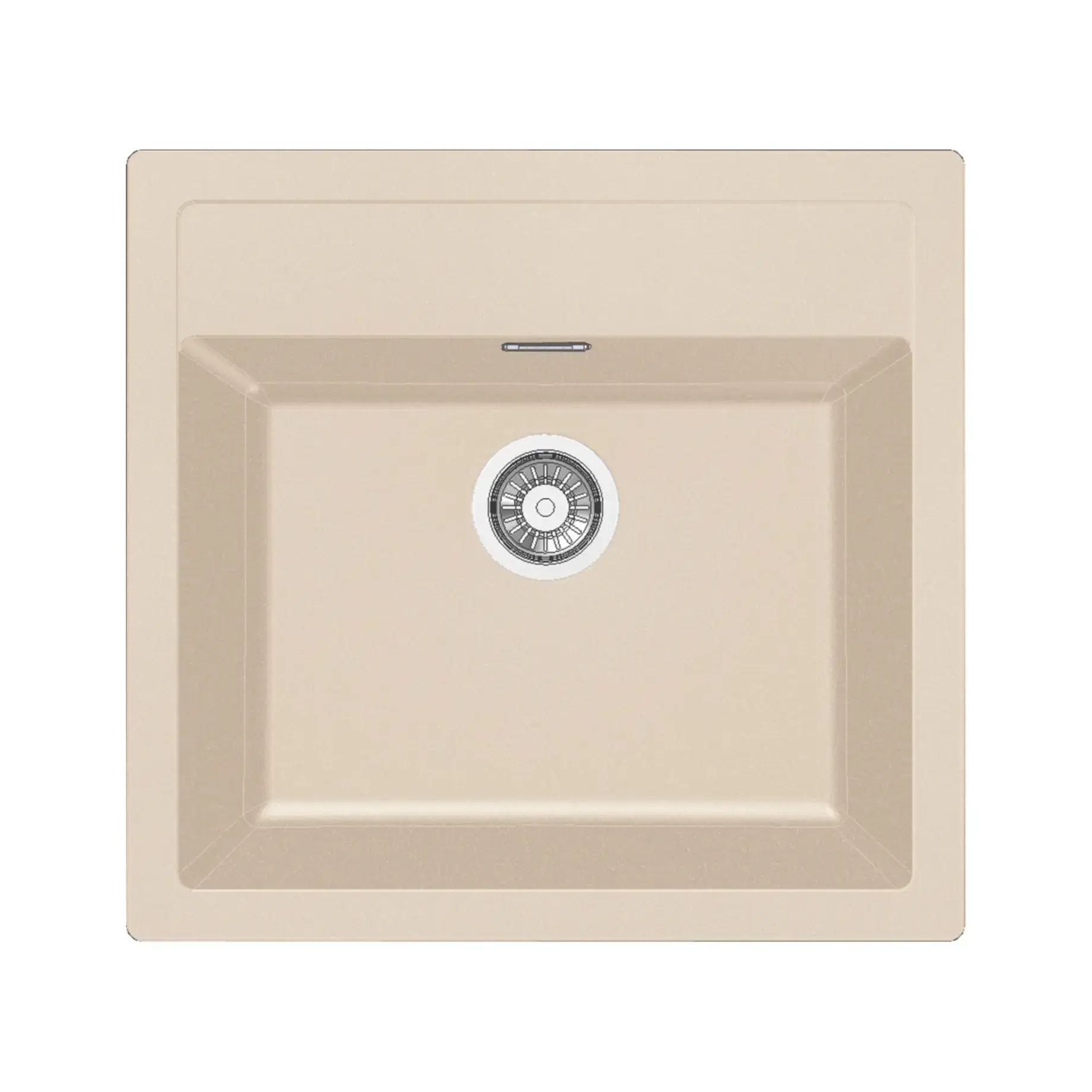 Мийка кухонна Sirius SID 610-50 Franke 143.0691.532 Beige — вид на білому тлі