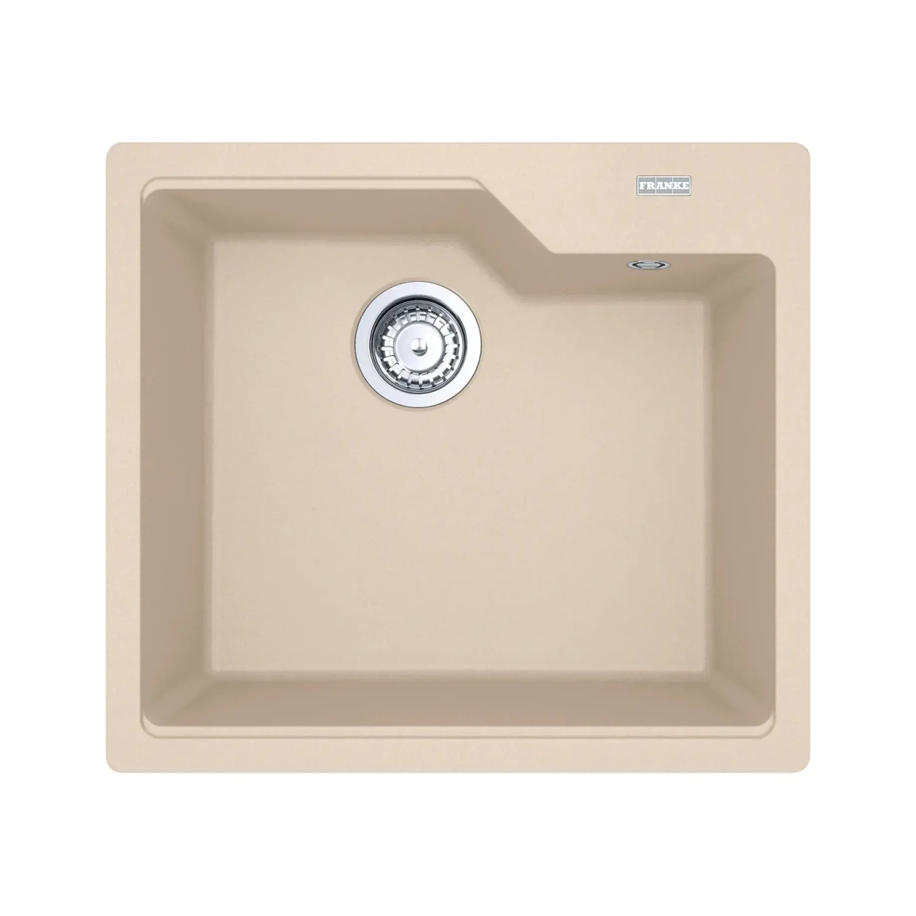Кухонна мийка Urban UBG 610-56 Franke 114.0701.789 Beige 56 х 50 см — вид на білому тлі