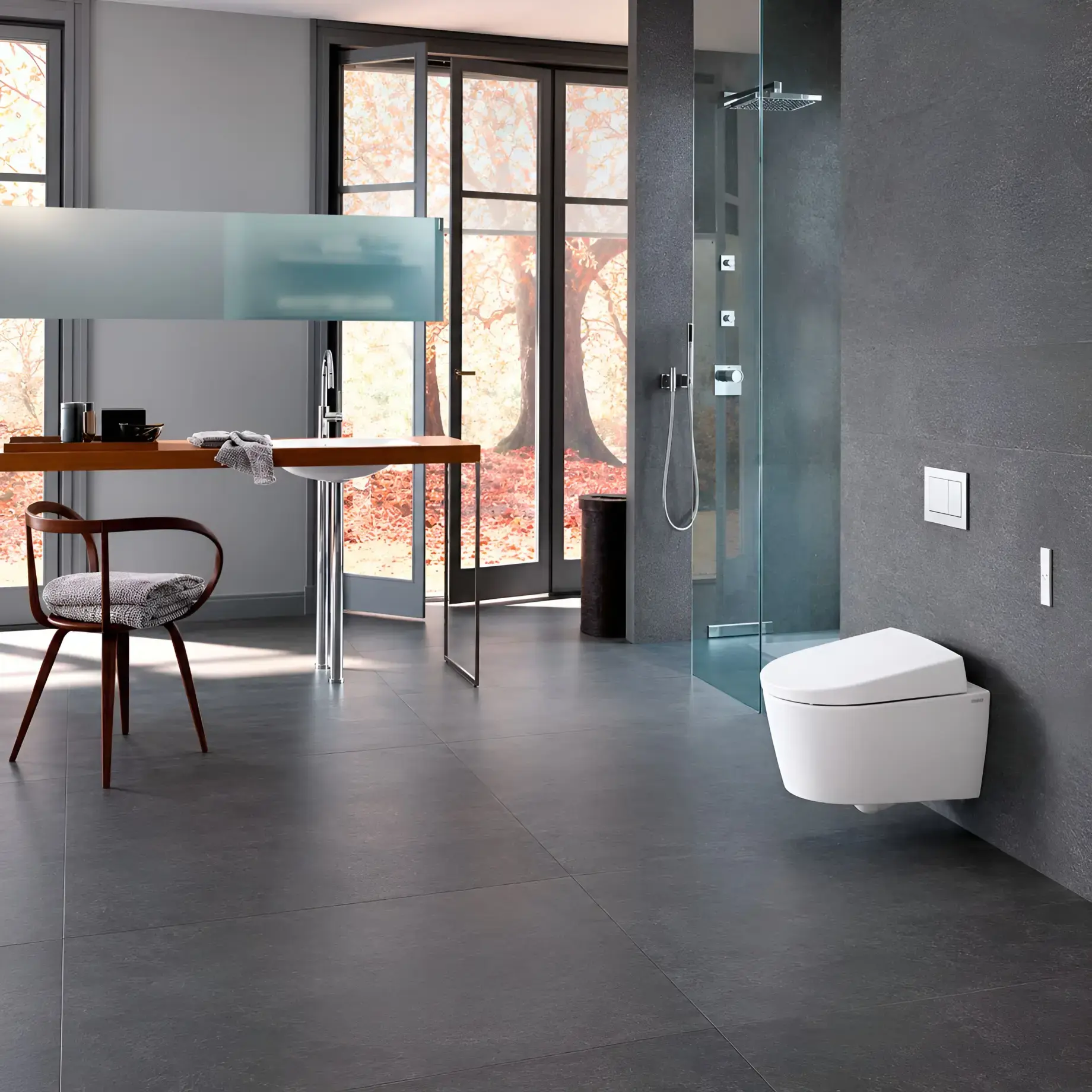Унітаз-біде підвісний AquaClean Sela Geberit 146.145.11.1 — бічний ракурс