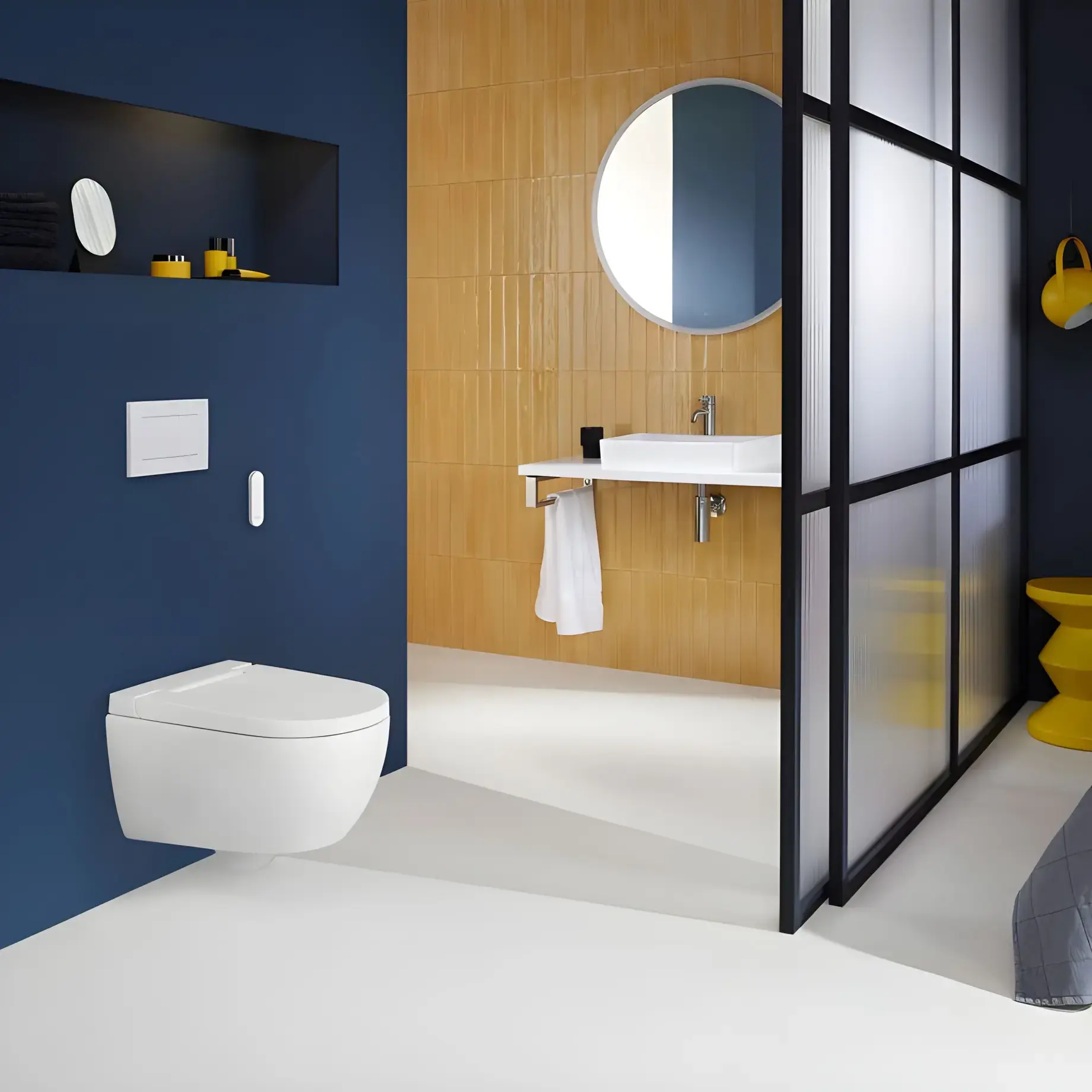 Унітаз-біде підвісний AquaClean Alba Geberit 146.350.01.1 — бічний ракурс