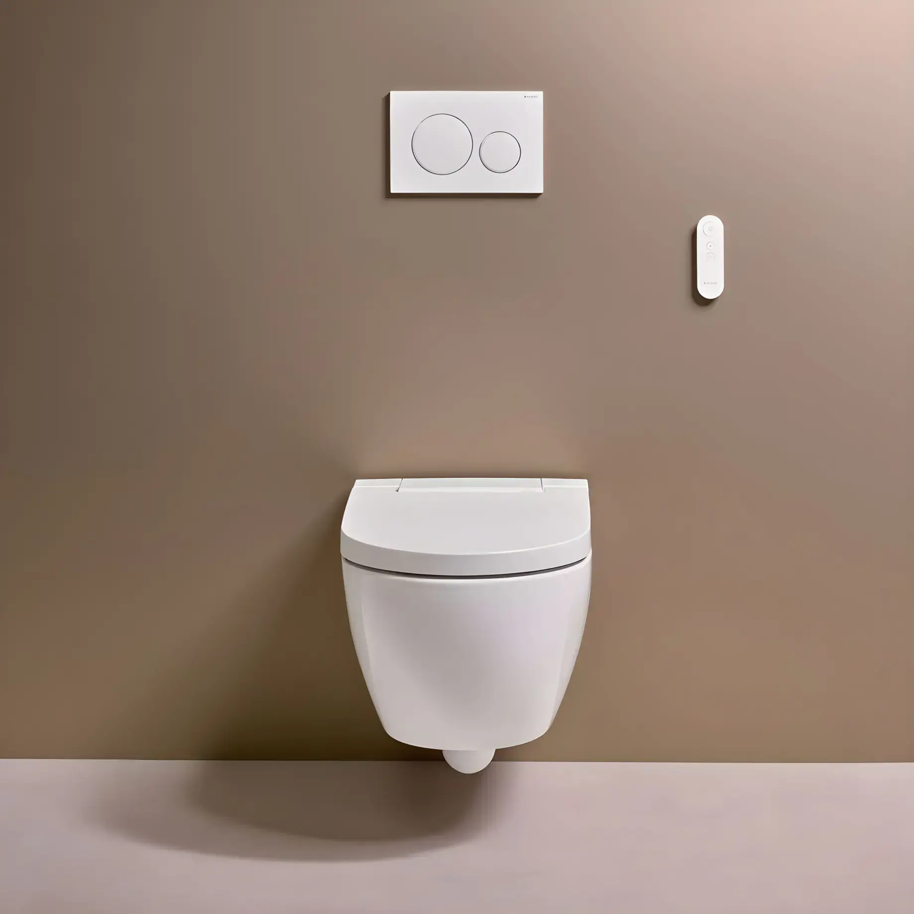 Унітаз-біде підвісний AquaClean Alba Geberit 146.350.01.1 — вид ззаду