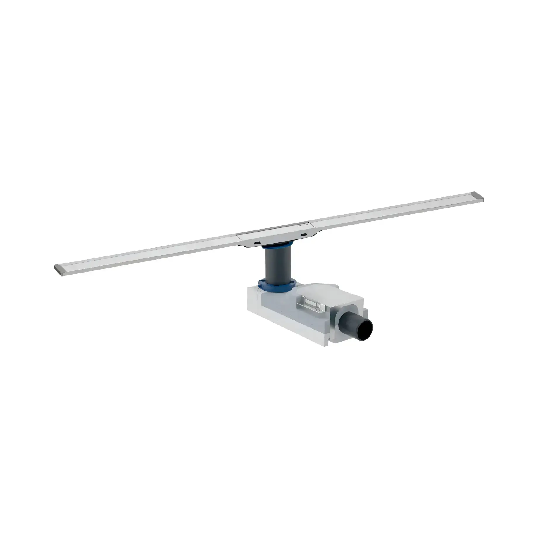 Комплект душовий трап CleanLine L30-90 см Geberit 154.150.00.1+154.450.KS.1 — вид на білому тлі