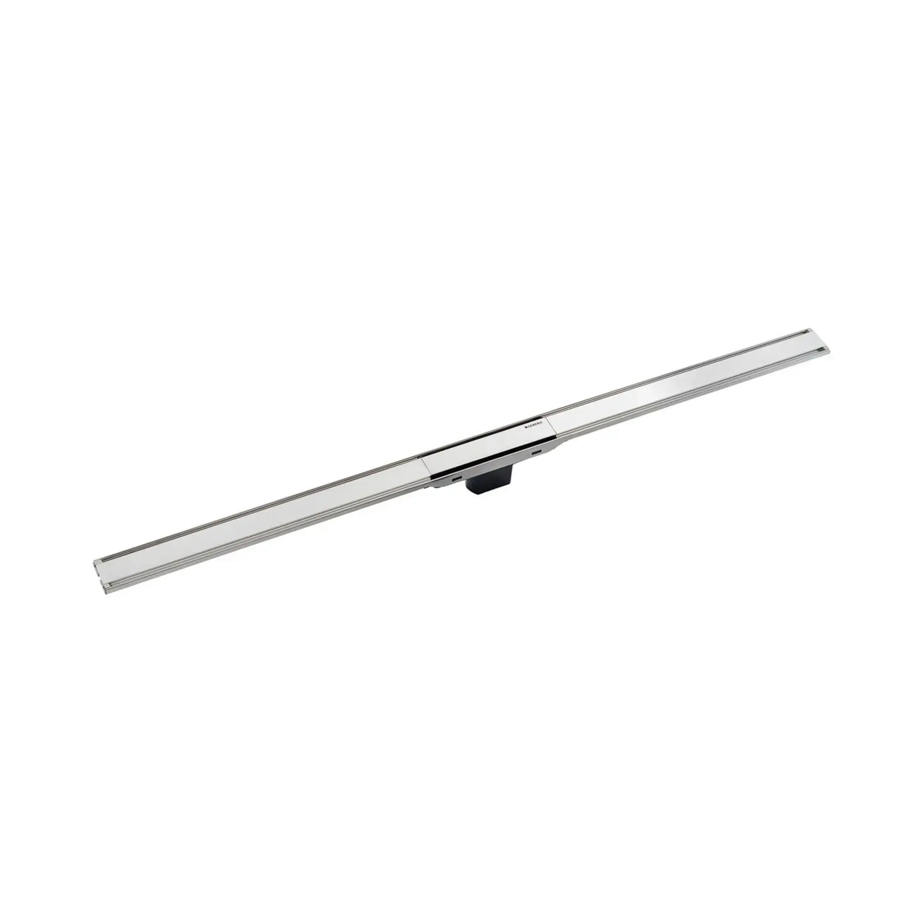 Решітка для душового каналу  CleanLine60 L30-130 см Geberit 154.459.00.1 Matt Stainless Steel 30-130 x 4,3 см — вид на білому тлі