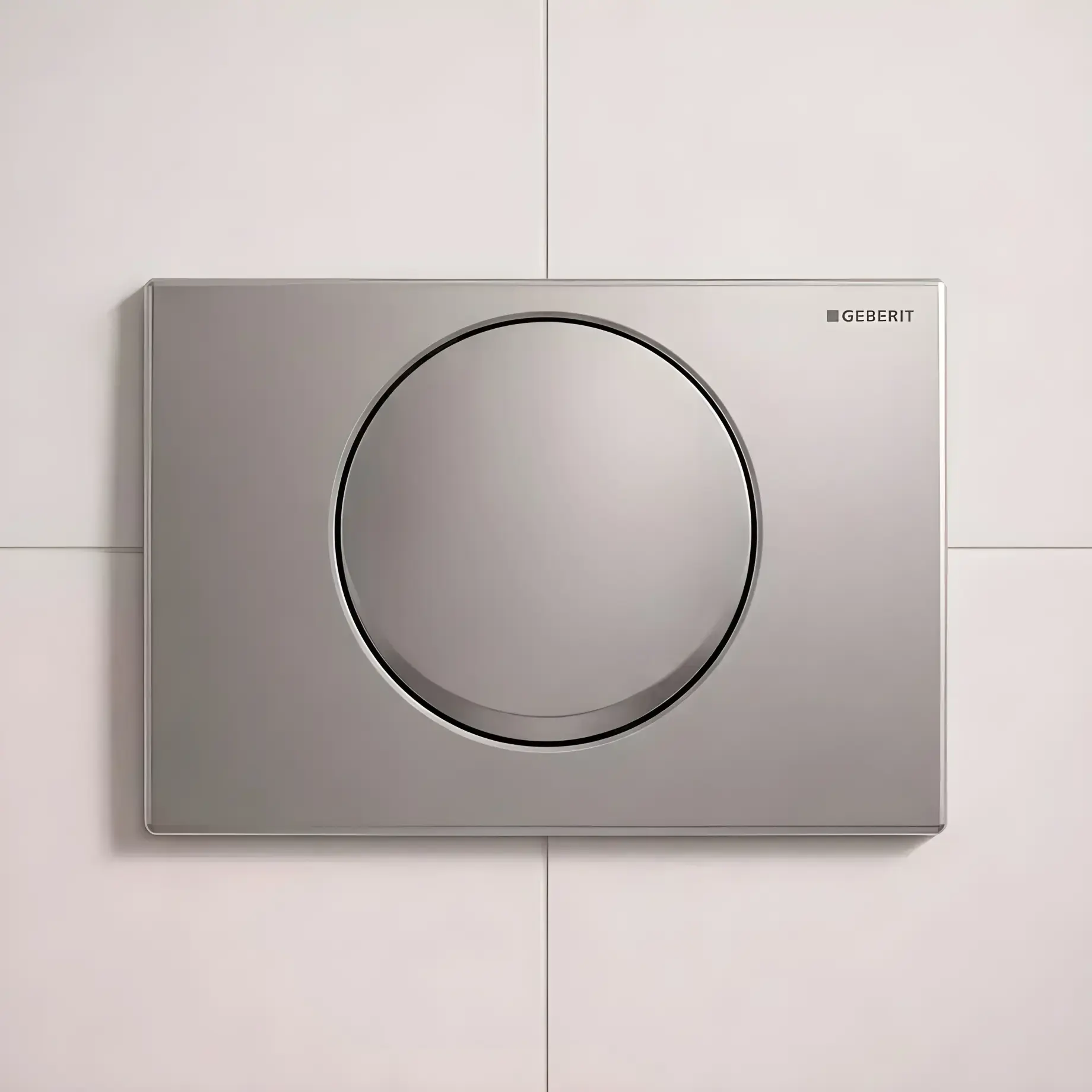 Змивна клавіша Delta10 round Виробник 115.108.00.1 Stainless Steel 24.6 х 16.4 х 3 см — бічний ракурс