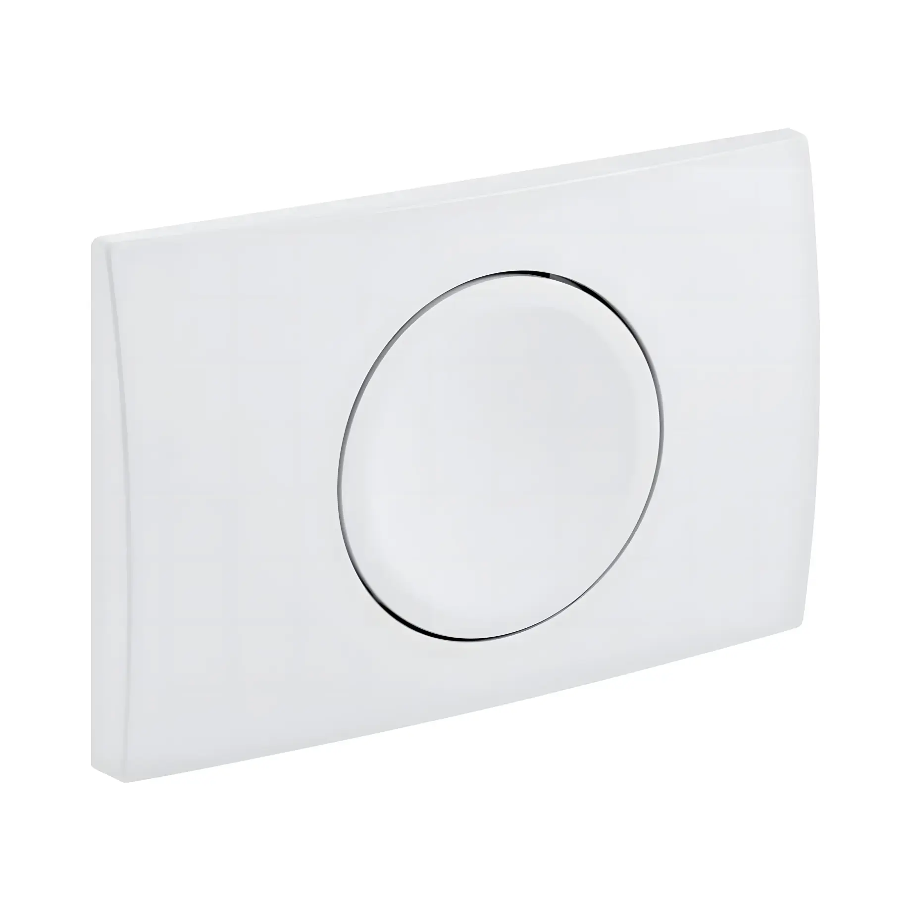 Змивна клавіша Delta15 round Geberit 115.109.11.1 White — вид спереду