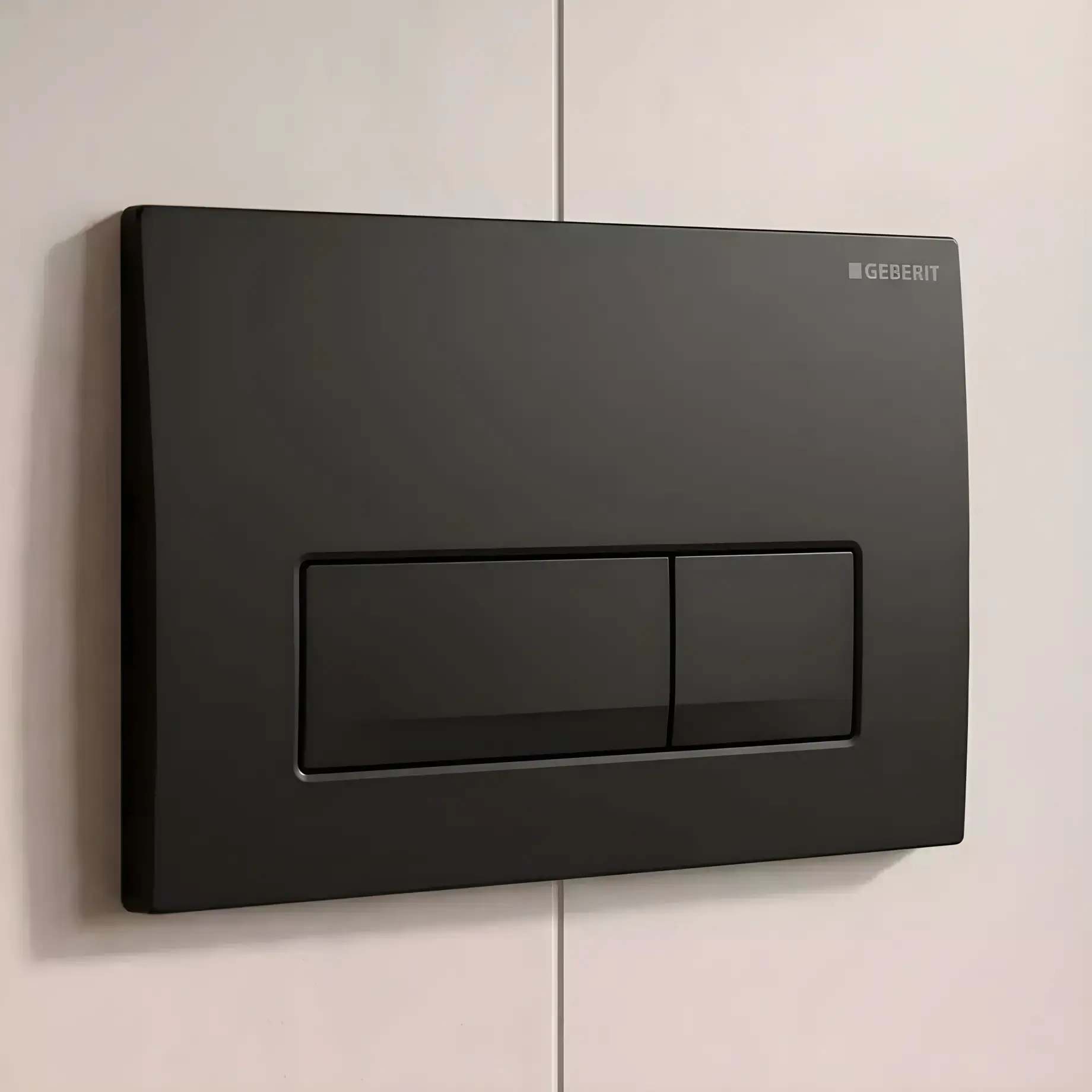 Змивна клавіша Delta50 square Виробник 115.119.14.1 Black 24.6 х 16.4 х 2.3 см — вид спереду