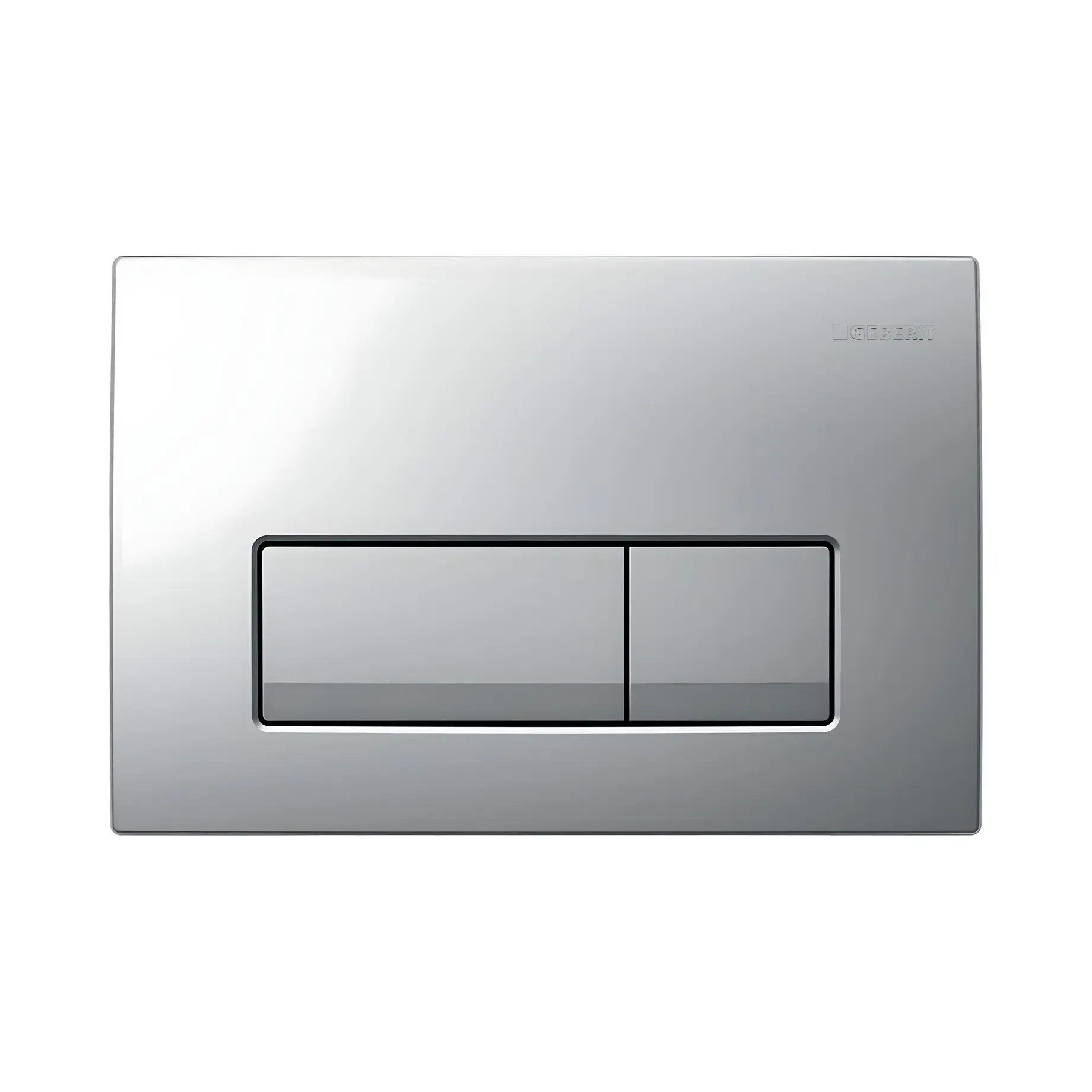 Змивна клавіша Delta50 square Geberit 115.119.46.1 — вид на білому тлі