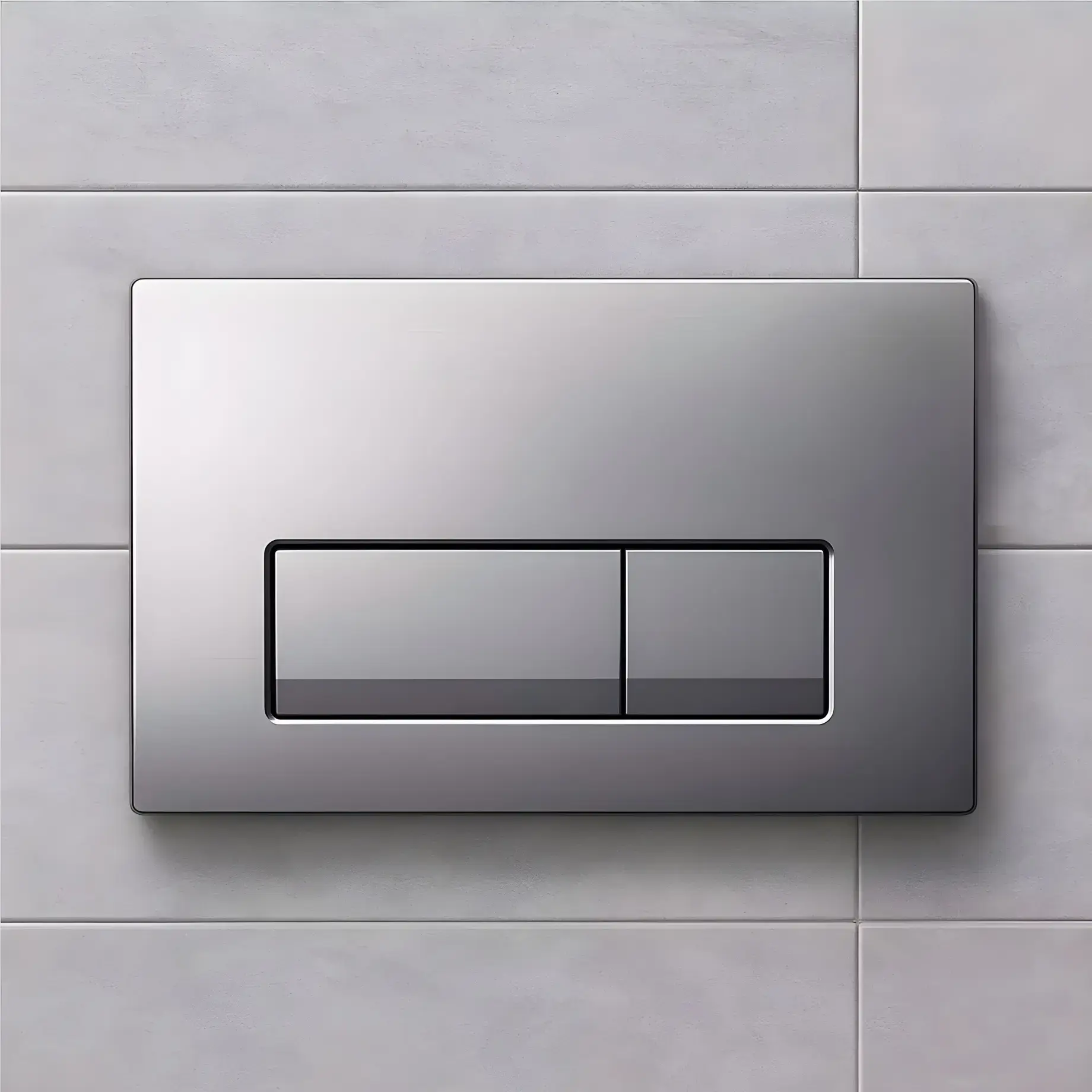 Змивна клавіша Delta50 square Виробник 115.119.46.1 Chrome 24.6 х 16.4 х 2.3 см — вид спереду