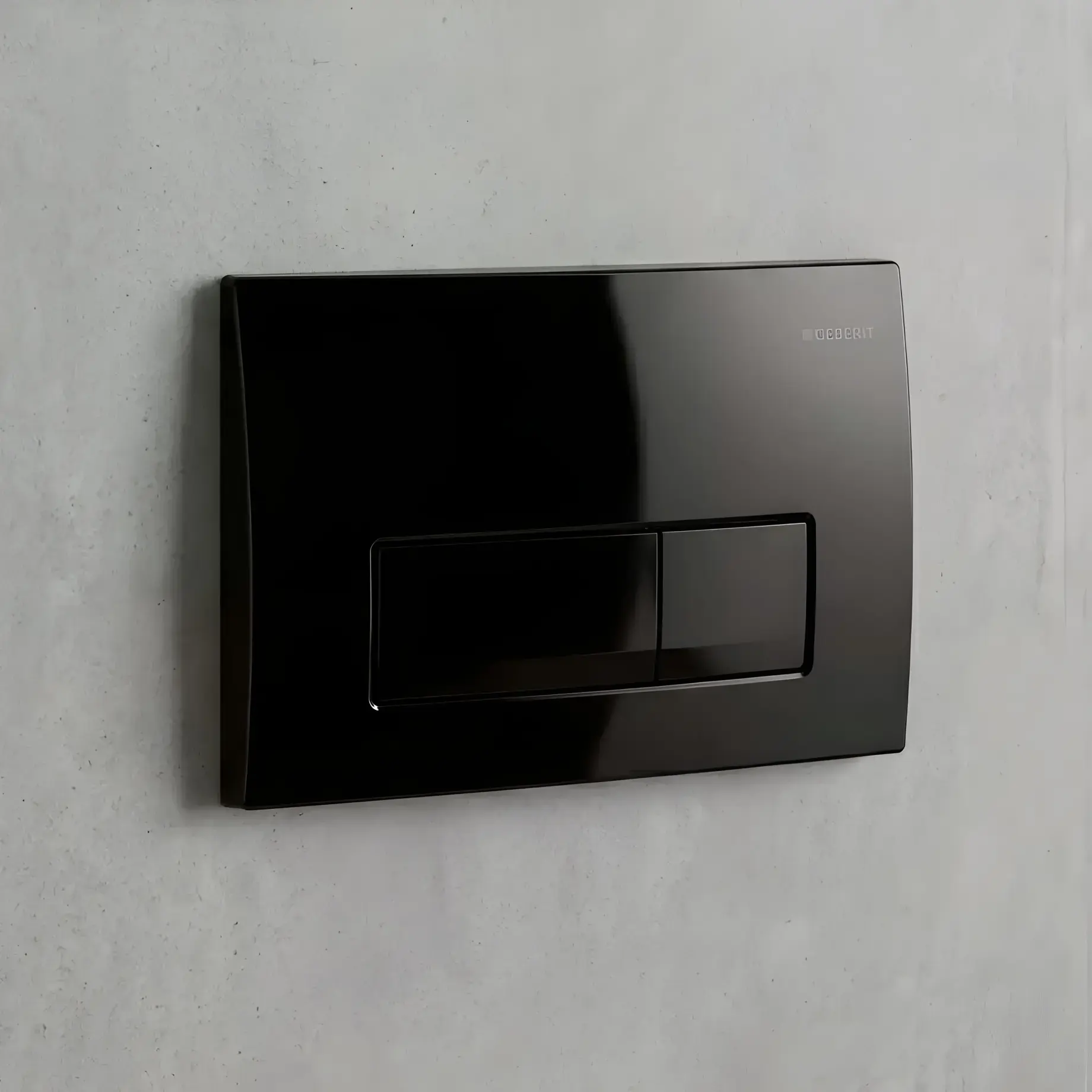 Змивна клавіша Delta50 square Виробник 115.119.DW.1 Black 24.6 х 16.4 х 2.3 см — вид спереду
