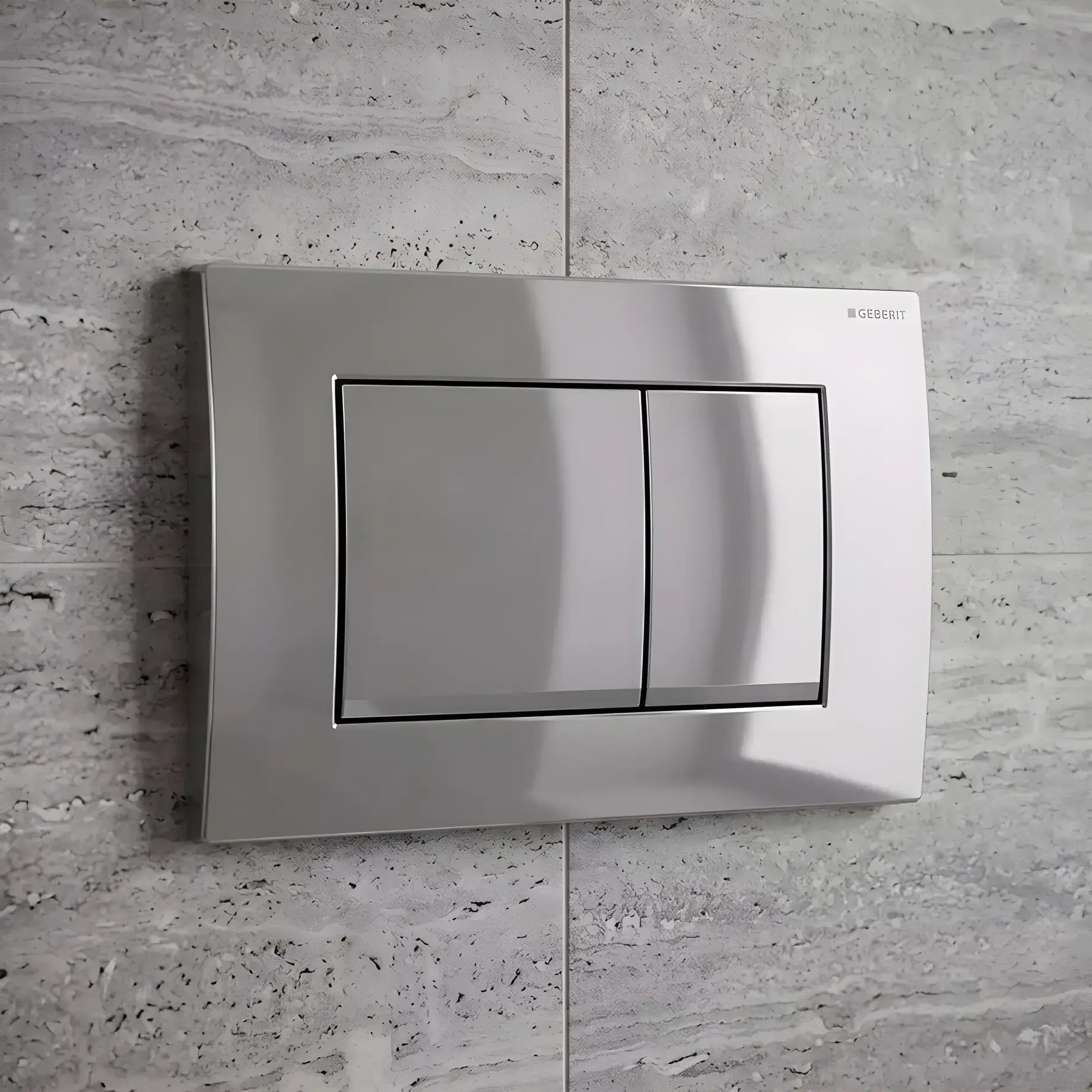Змивна клавіша Delta20 square Виробник 115.137.21.1 Chrome 24.6 х 16.4 х 2.3 см — вид спереду