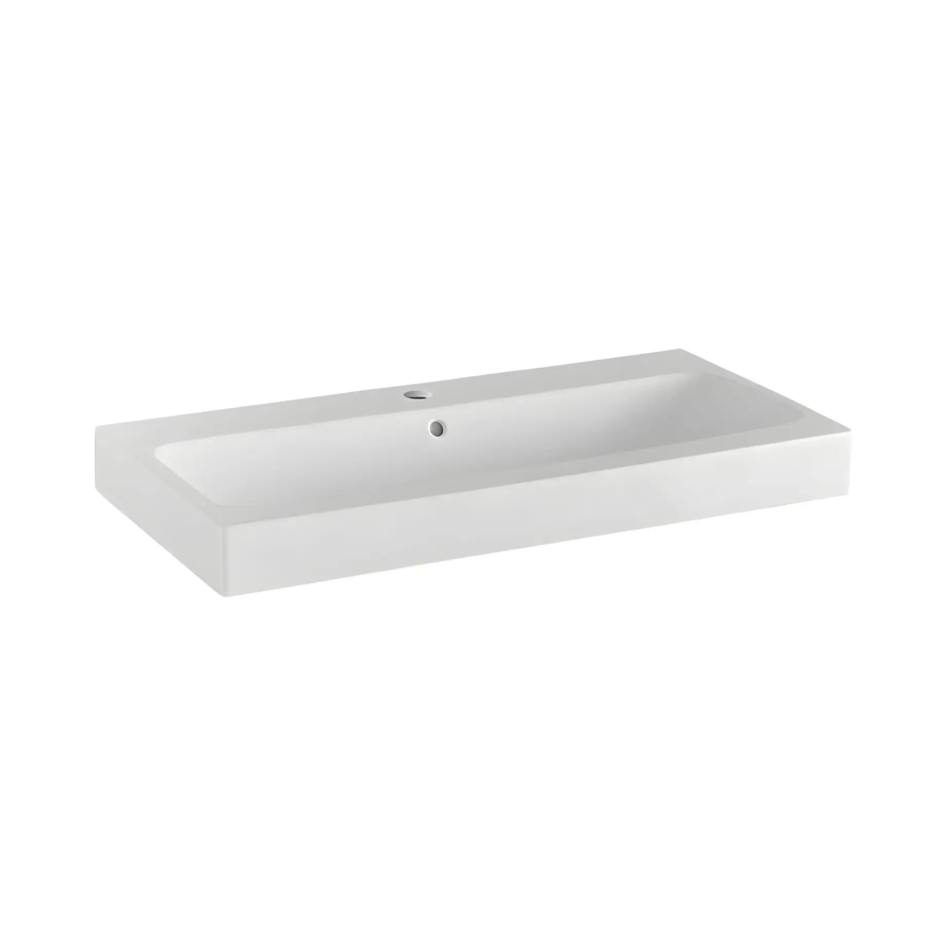 Умивальник iCon Geberit 124090000 White 90 х 48.5 см — вид на білому тлі