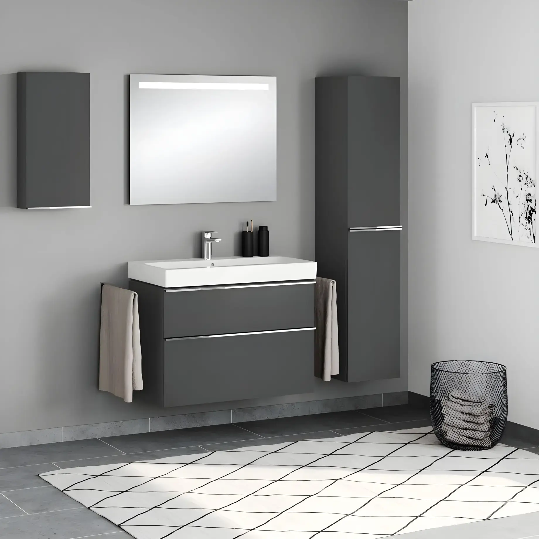 Умивальник iCon Geberit 124090000 — вид згори