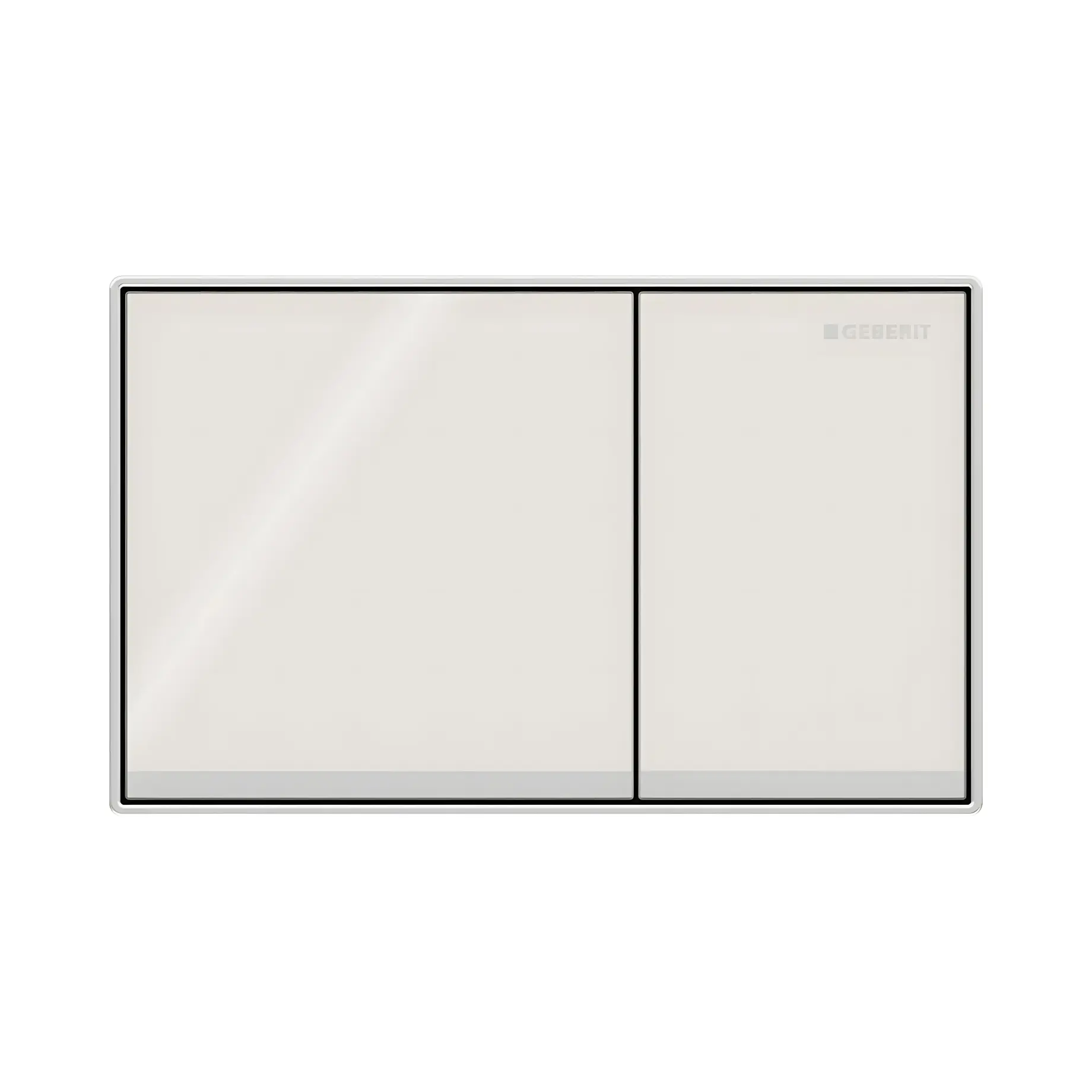 Змивна клавіша Omega60 square Geberit 115.081.JL.1 Sand Grey — вид на білому тлі