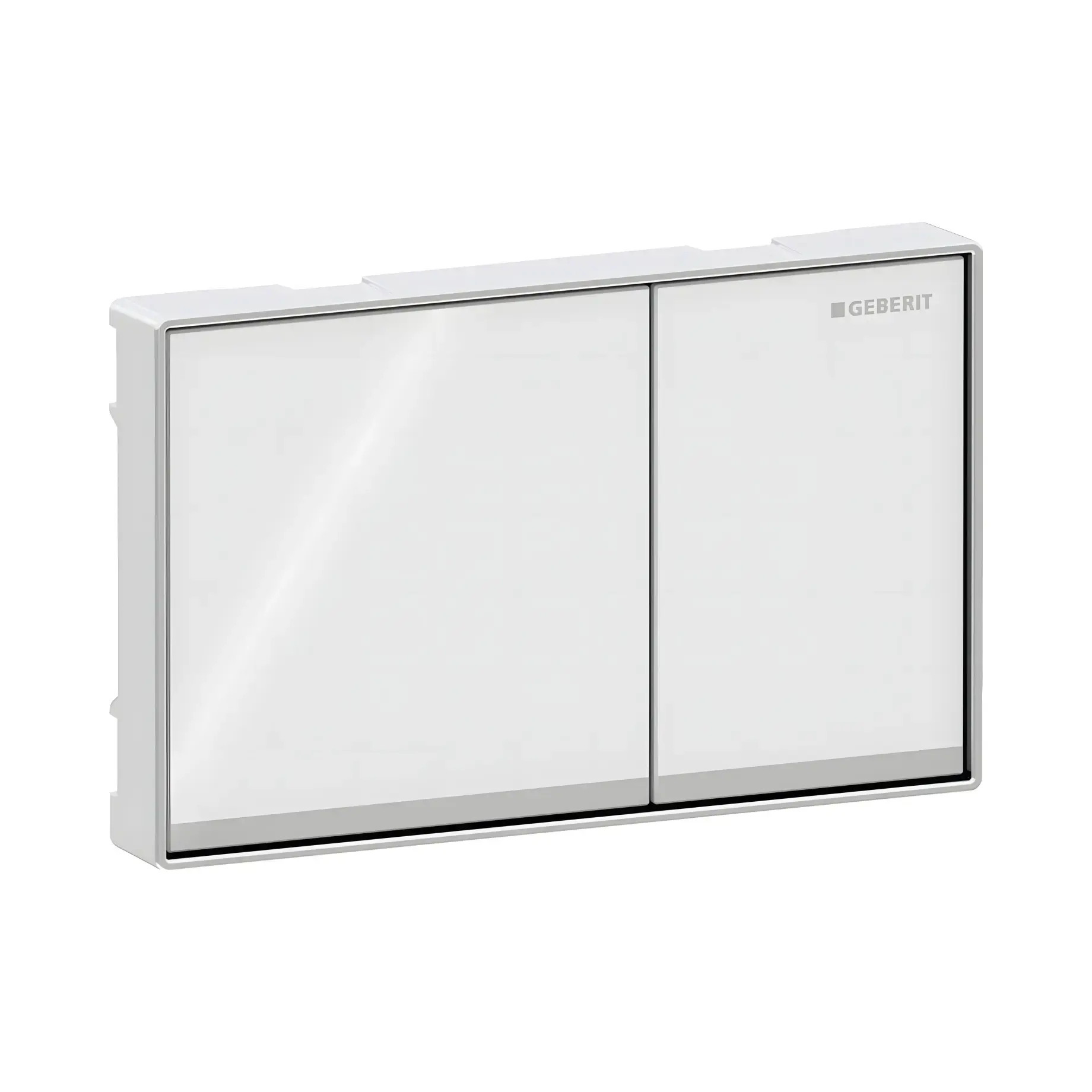 Змивна клавіша Omega60 square Geberit 115.081.SI.1 White — вид спереду