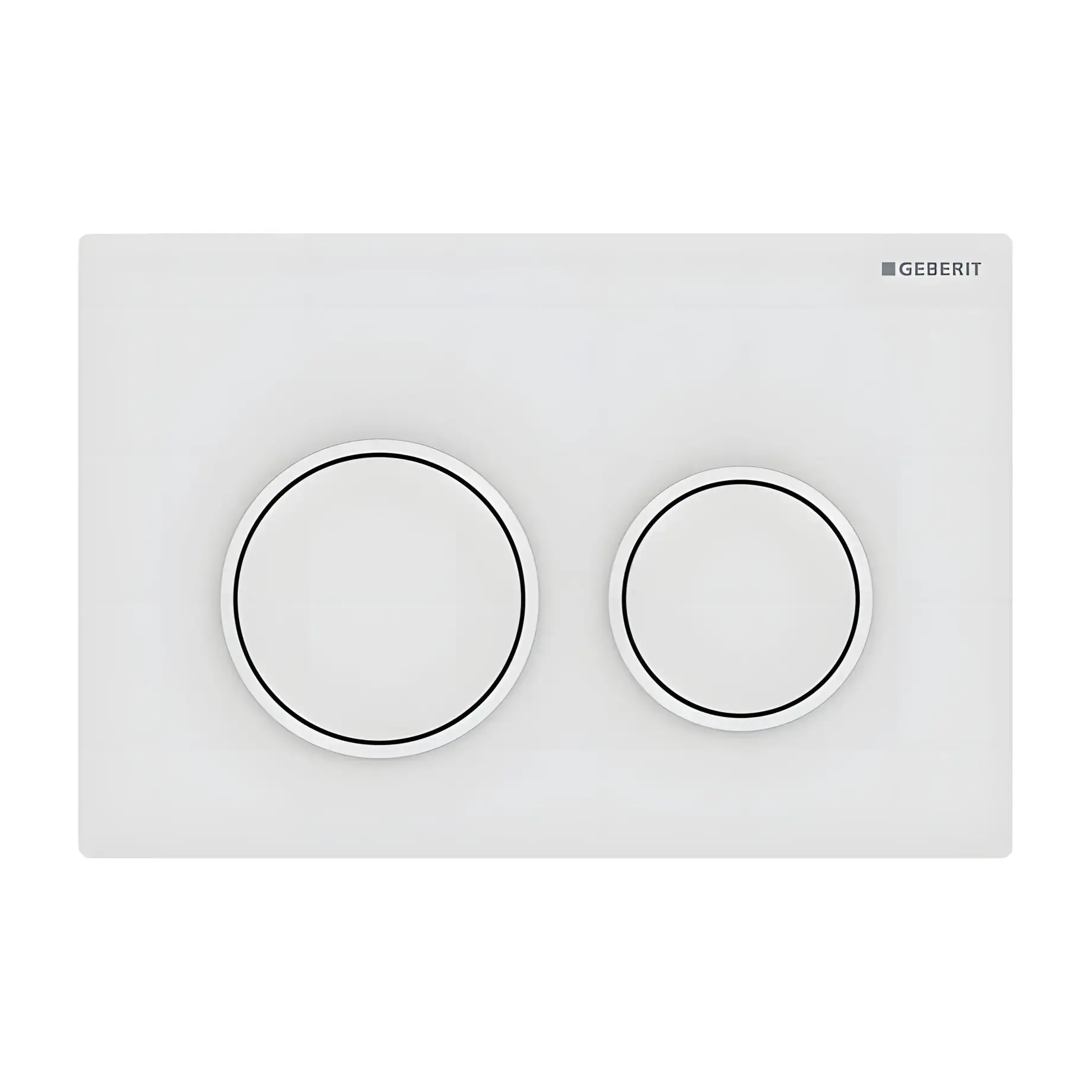 Змивна клавіша Omega20 round Geberit 115.085.01.1 White — вид на білому тлі