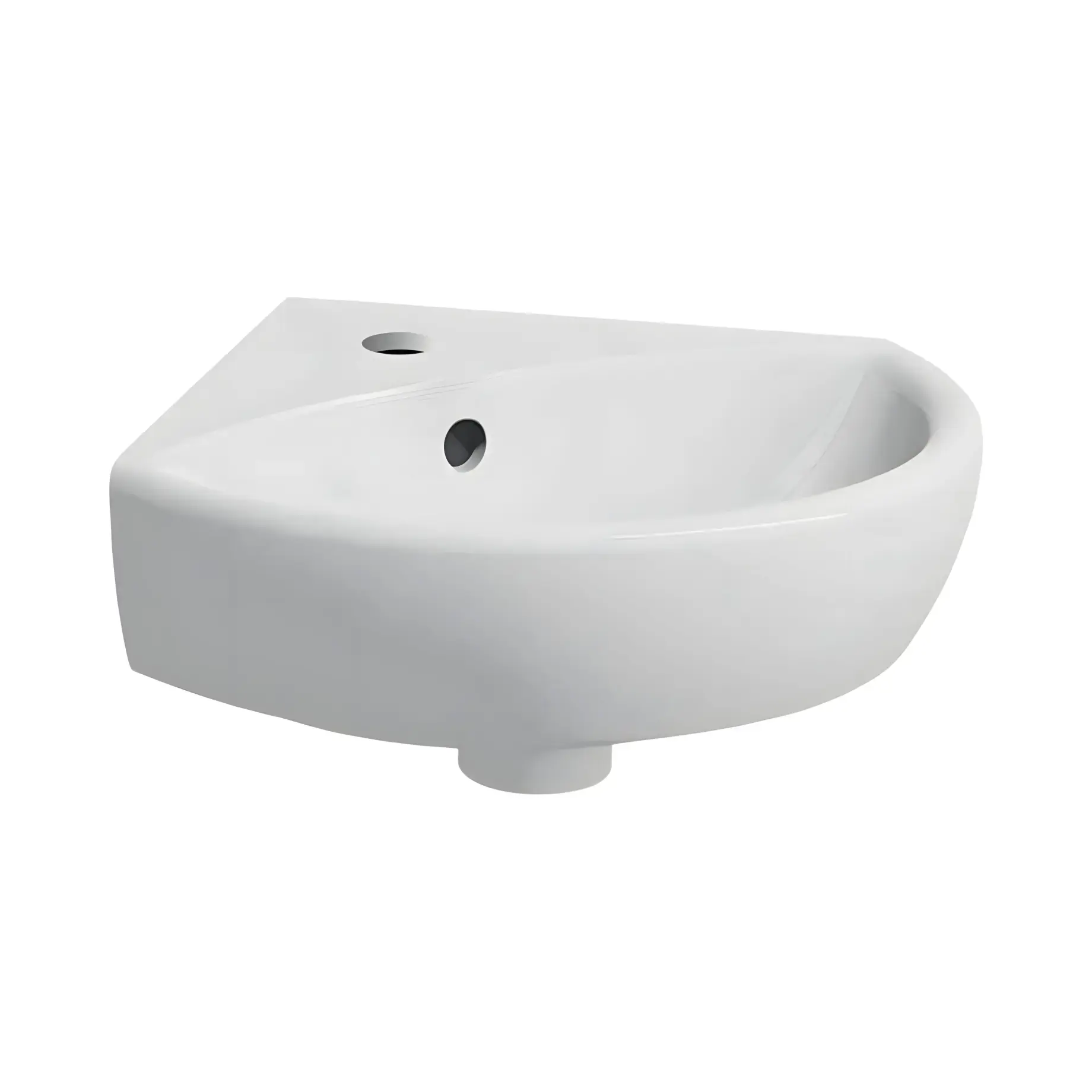 Умивальник Selnova Geberit 500.326.01.5 White 41.5 х 41 см — вид на білому тлі