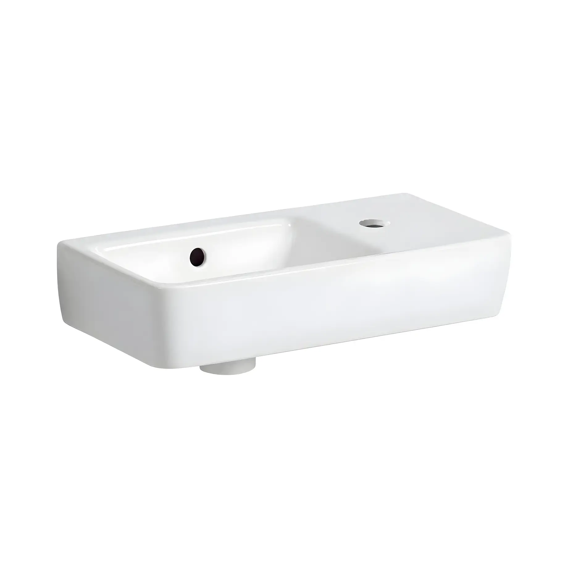 Умивальник Selnova Compact Geberit 501.513.00.7 White 50 х 25 см — вид на білому тлі