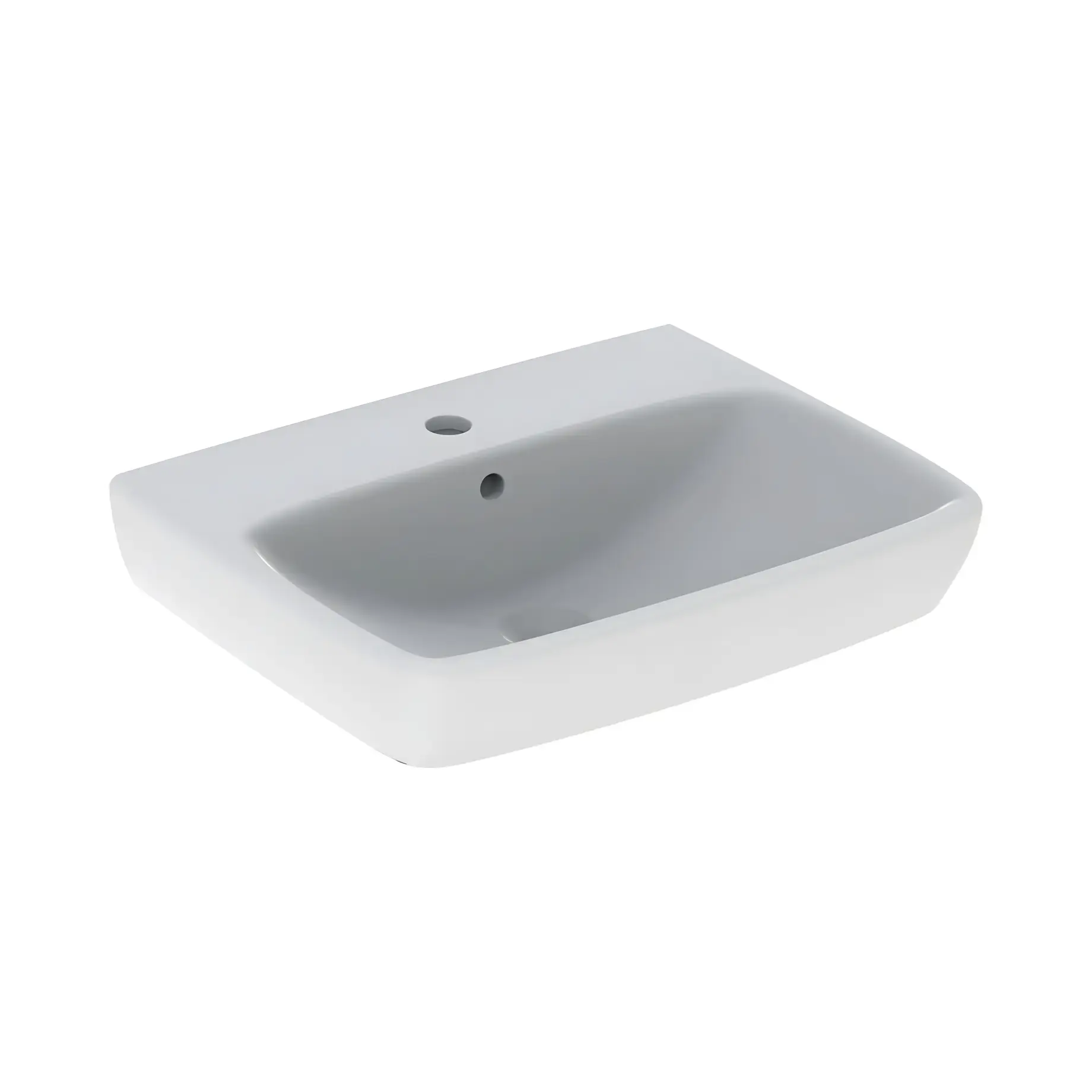 Умивальник Selnova Square Geberit 500.290.01.7 White 55 х 44 см — вид на білому тлі