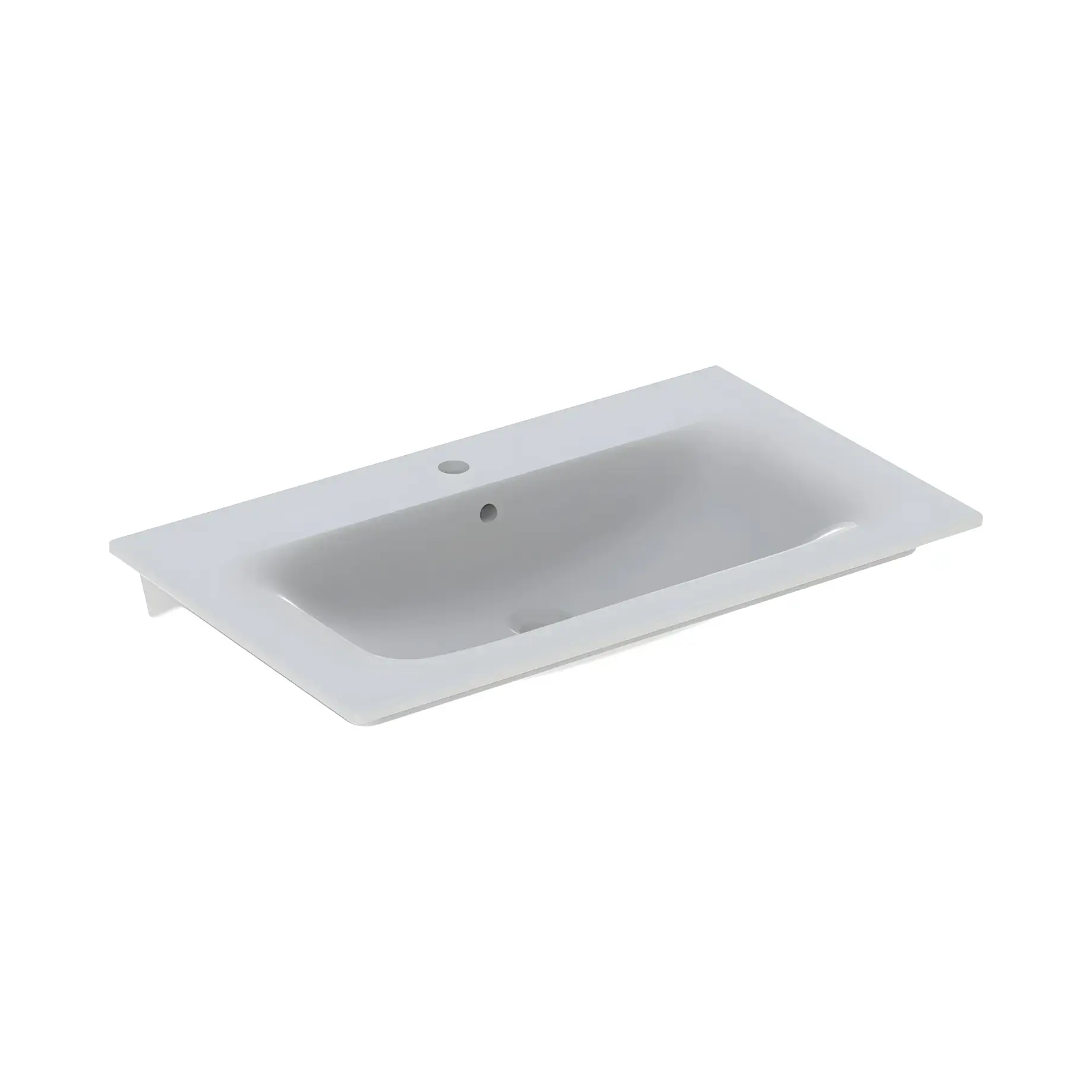 Умивальник Selnova Square Geberit 500.995.00.1 White 80 х 48 см — вид на білому тлі