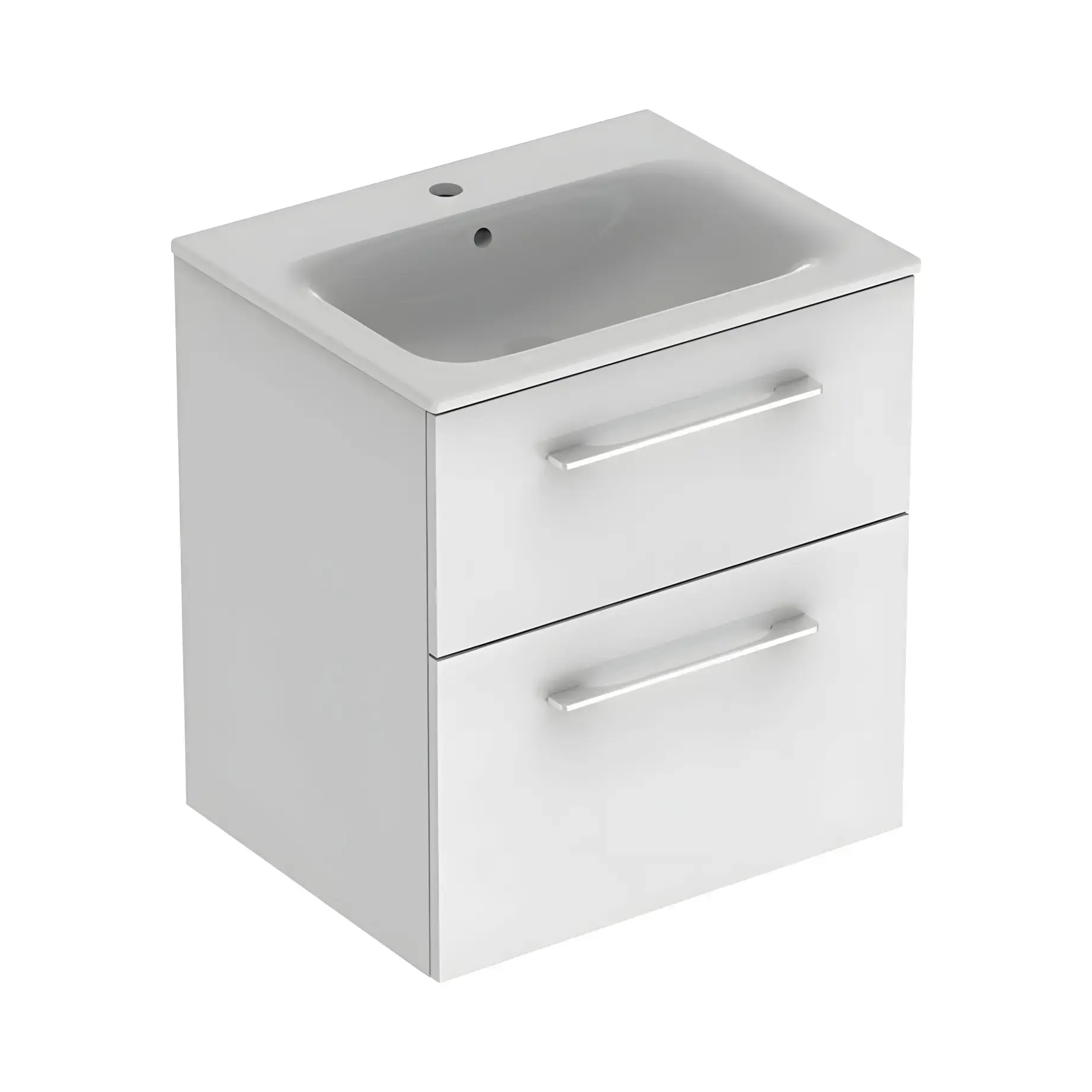Тумба з умивальником Selnova Square Geberit 501.236.00.1 Білий — вид на білому тлі