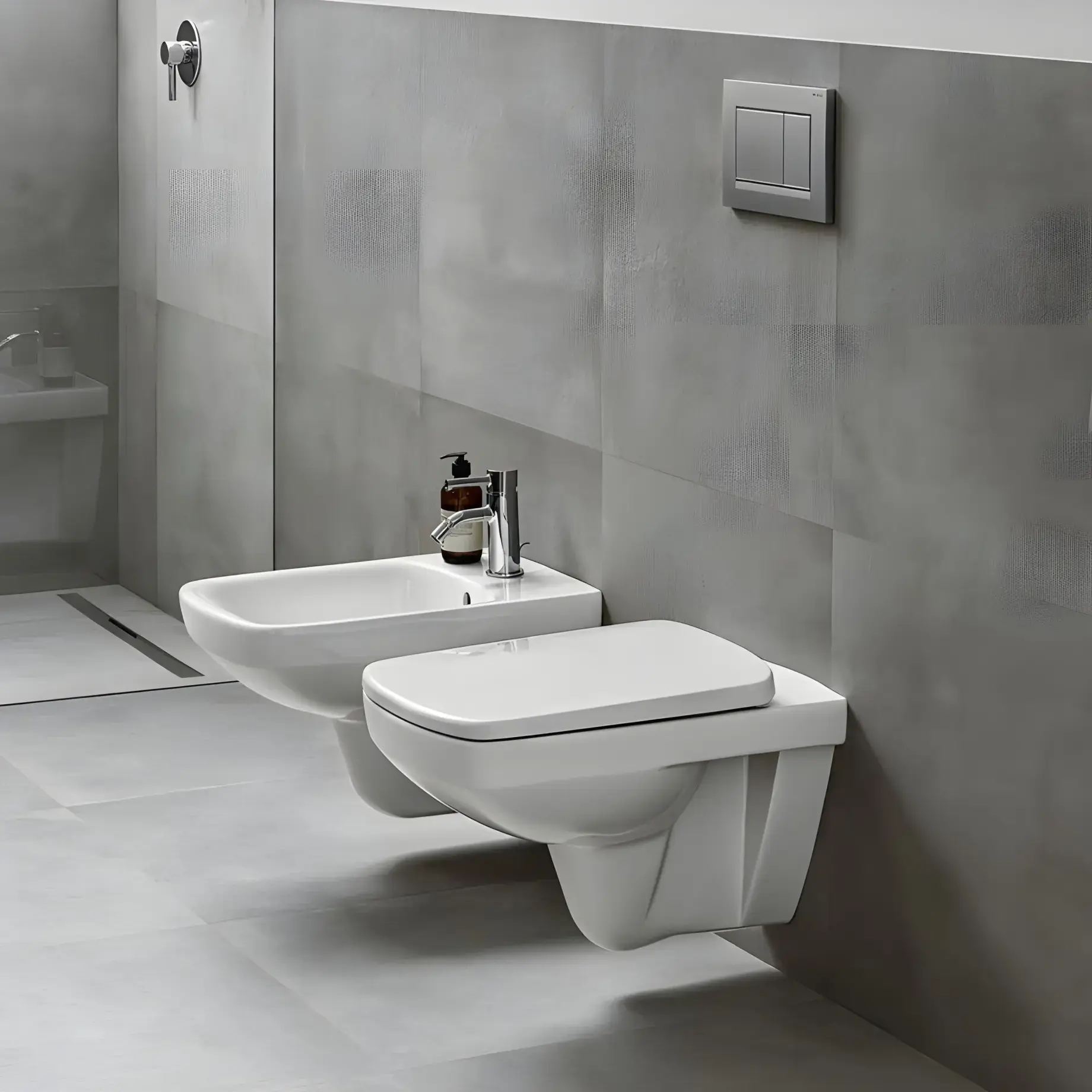Унитаз подвесной Selnova Square Geberit 501.961.00.1 — вид спереди
