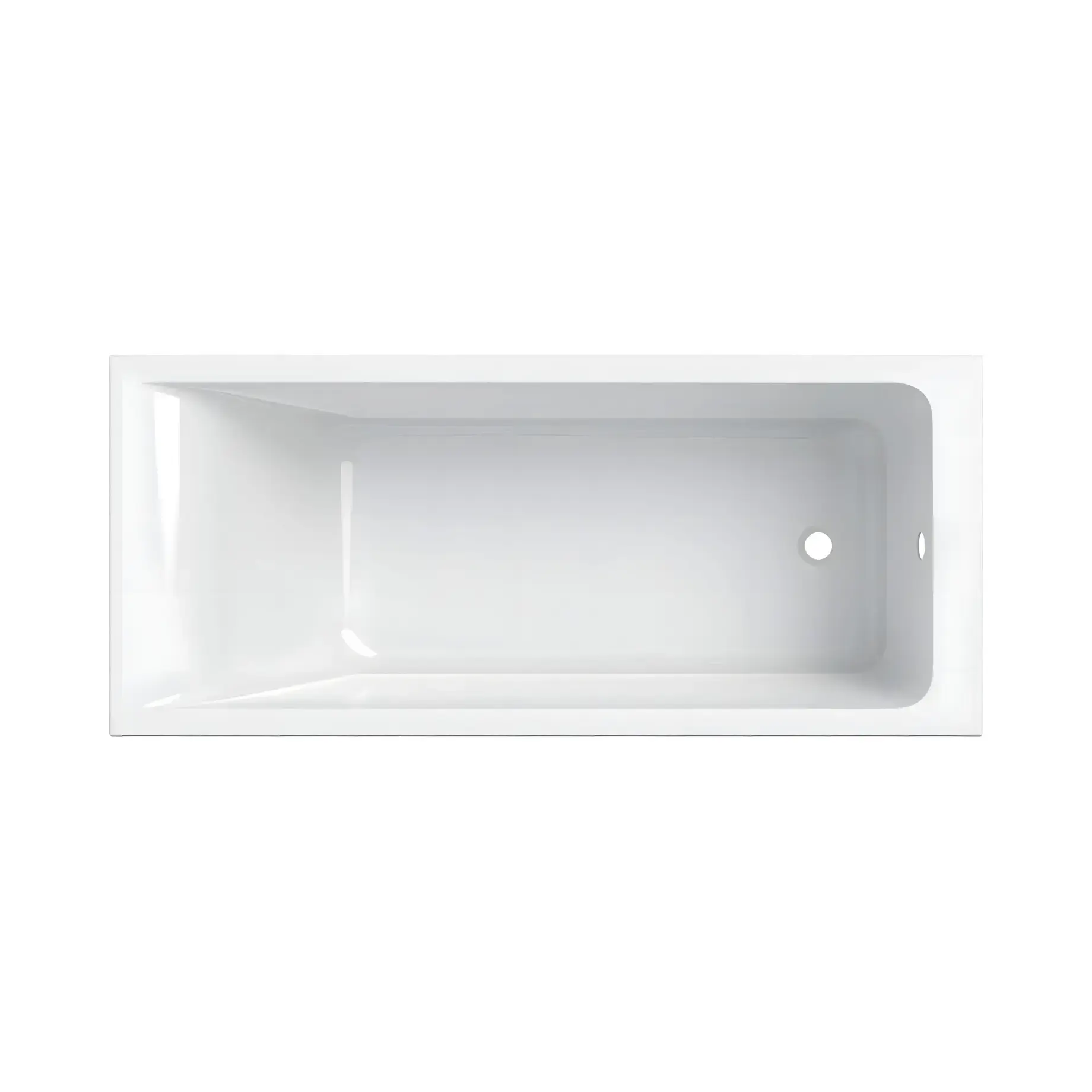 Ванна Selnova Square Geberit 554.382.01.1 White 160 х 70 см — вид на білому тлі