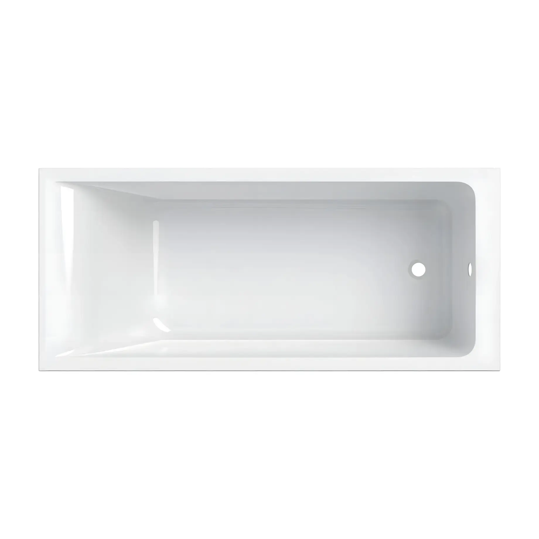 Ванна Selnova Square Geberit 554.385.01.1 White 170 х 75 см — вид на білому тлі
