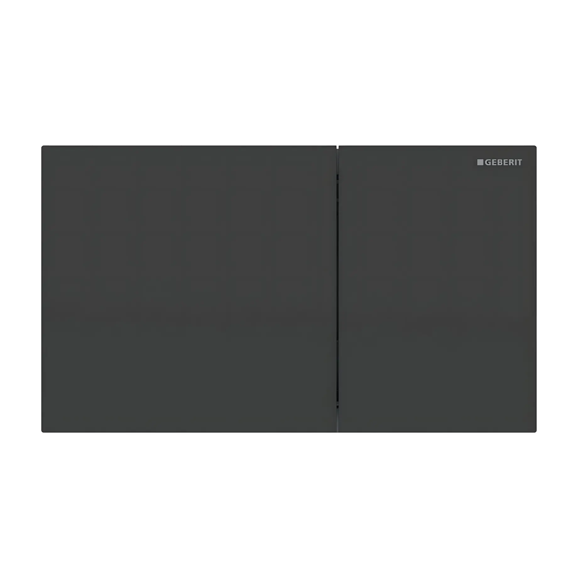 Змивна клавіша Sigma70 square Geberit 115.622.14.1 Black — вид на білому тлі