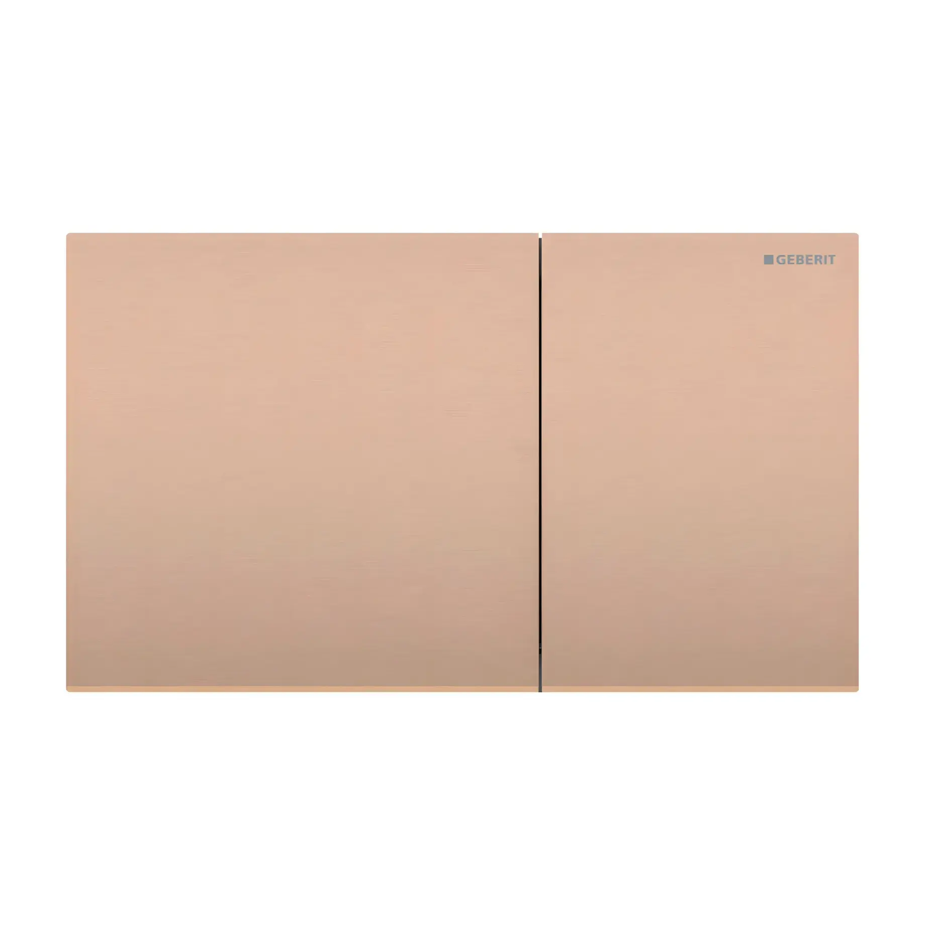 Змивна клавіша Sigma70 square Geberit 115.622.QB.1 Red Gold — вид на білому тлі