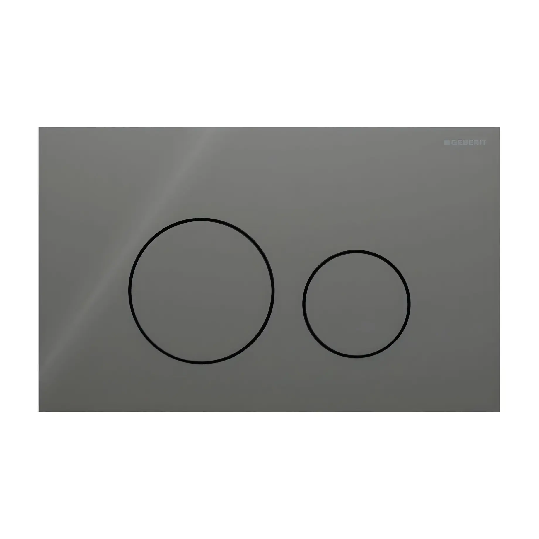 Змивна клавіша Sigma40 round Geberit 115.628.SJ.1 Black — вид на білому тлі