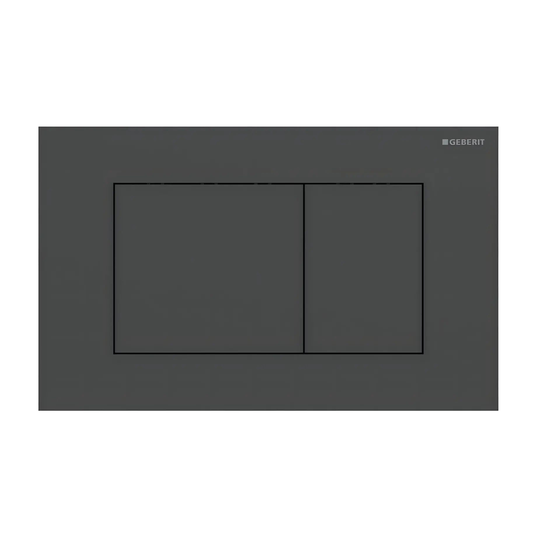 Змивна клавіша Sigma40 square Geberit 115.629.14.1 Black — вид на білому тлі
