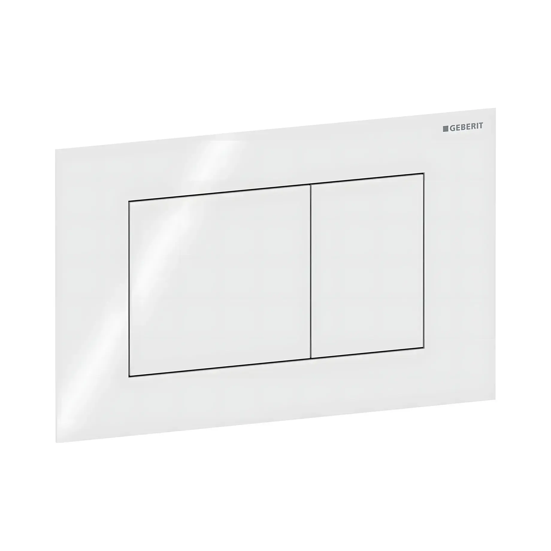 Панель смыва унитаза Sigma40 square Geberit 115.629.SI.1 White Alpin — вид спереди