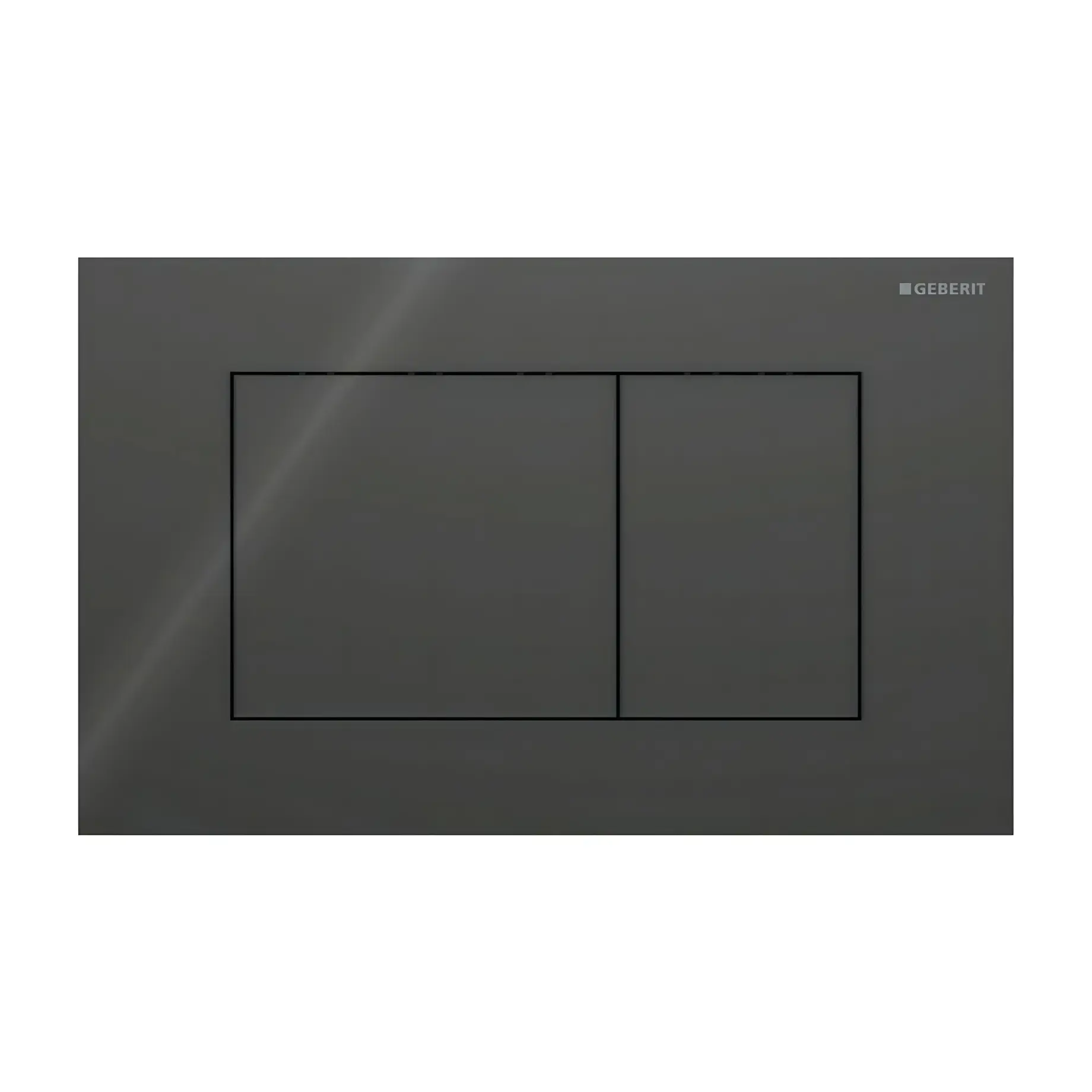 Змивна клавіша Sigma40 square Geberit 115.629.SJ.1 Black — вид на білому тлі