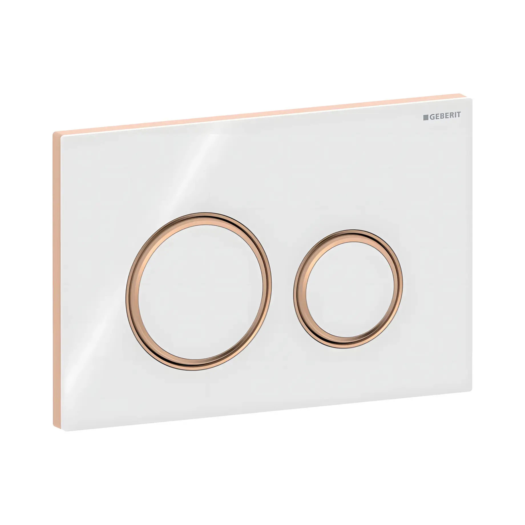 Змивна клавіша Sigma50 round Geberit 115.650.SI.1 White — вид спереду
