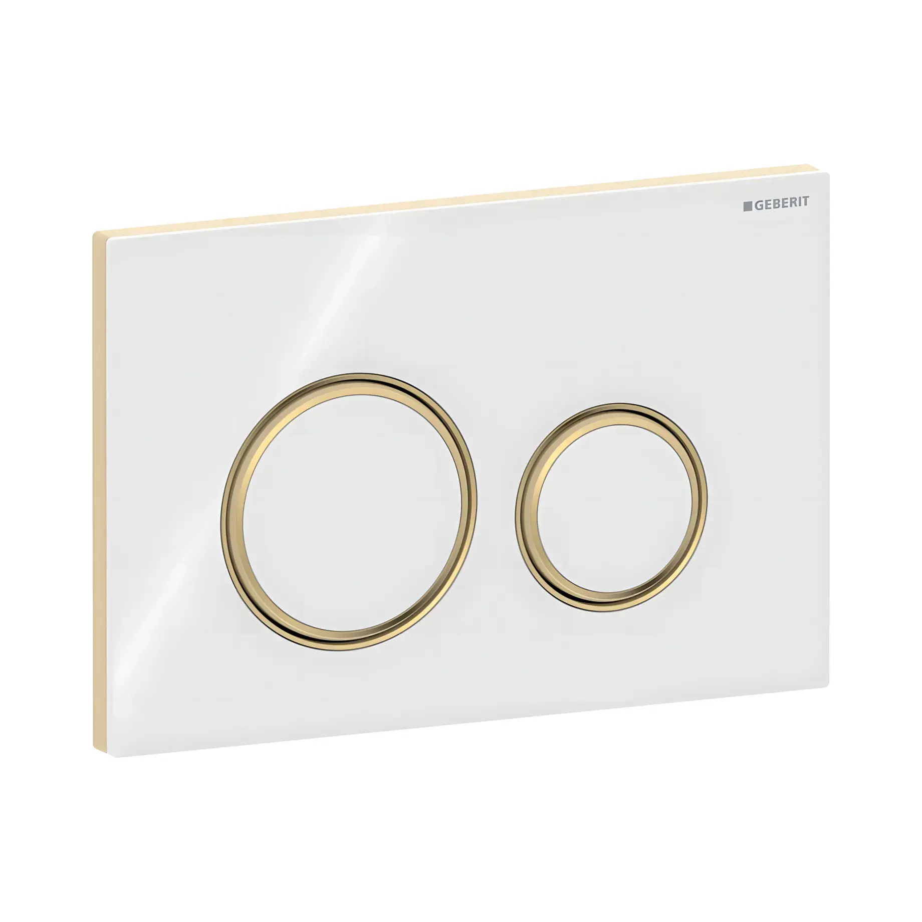 Змивна клавіша Sigma50 round Geberit 115.652.SI.1 White — вид спереду