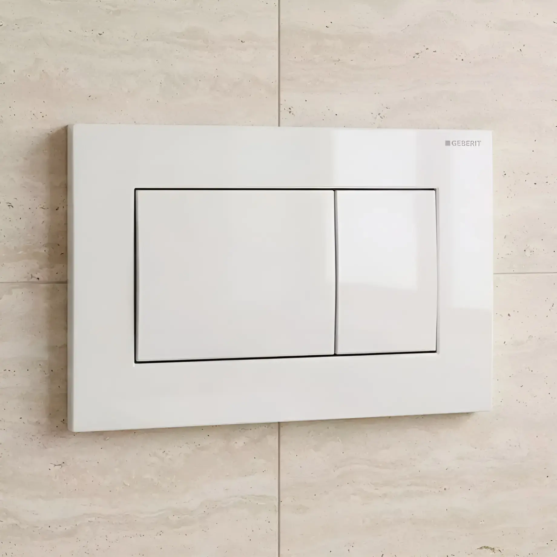 Змивна клавіша Sigma01 square Виробник 115.660.11.1 White 24.6 х 16.4 х 1.3 см — бічний ракурс