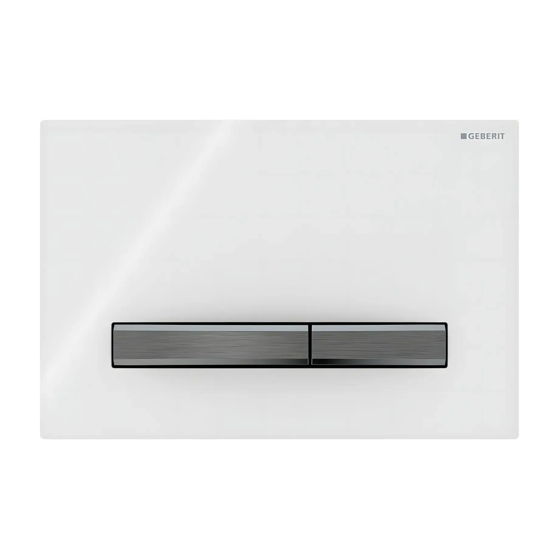 Змивна клавіша Sigma50 square Geberit 115.671.11.2 White — вид на білому тлі