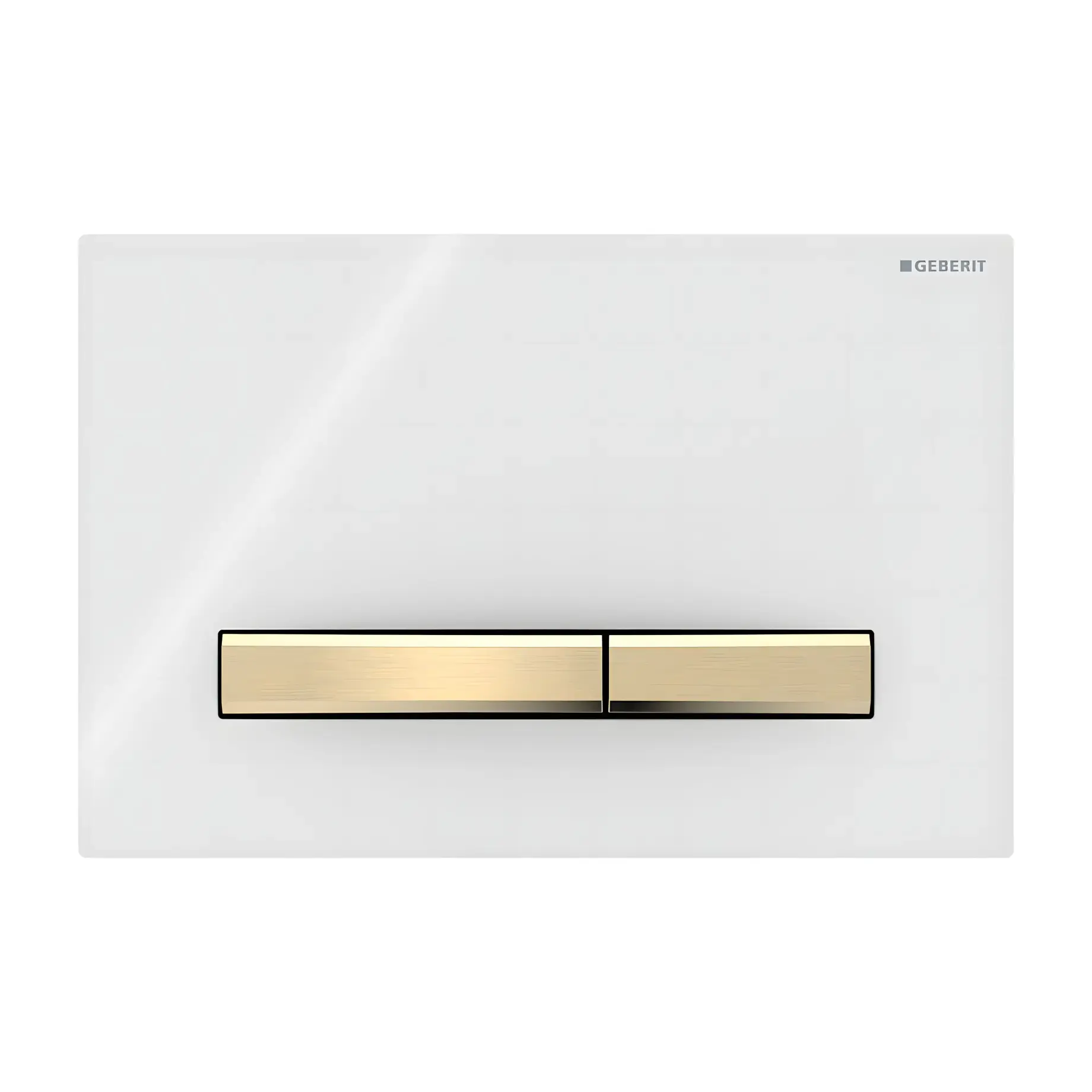 Змивна клавіша Sigma50 square Geberit 115.672.11.2 White — вид на білому тлі