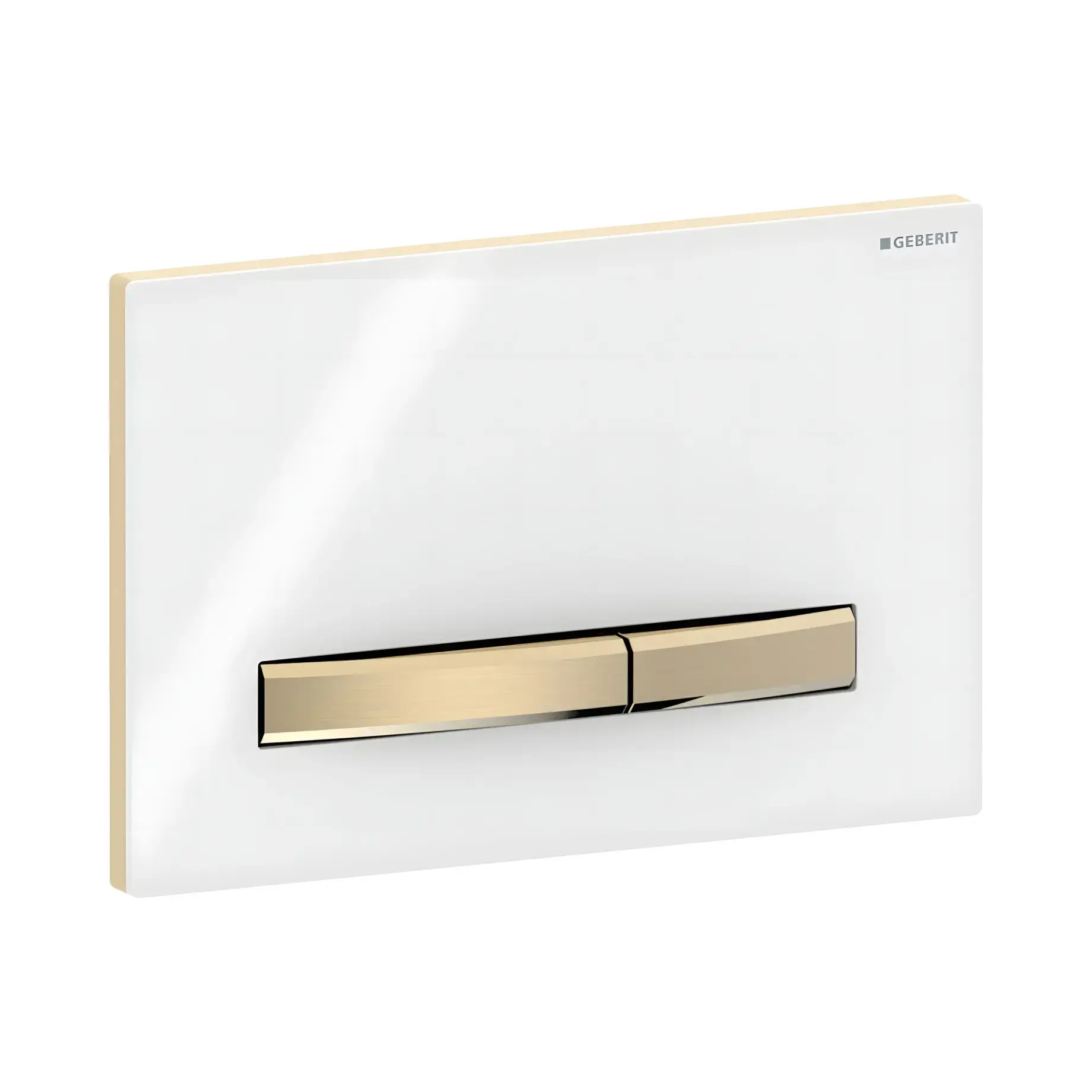 Змивна клавіша Sigma50 square Geberit 115.672.11.2 White — вид спереду