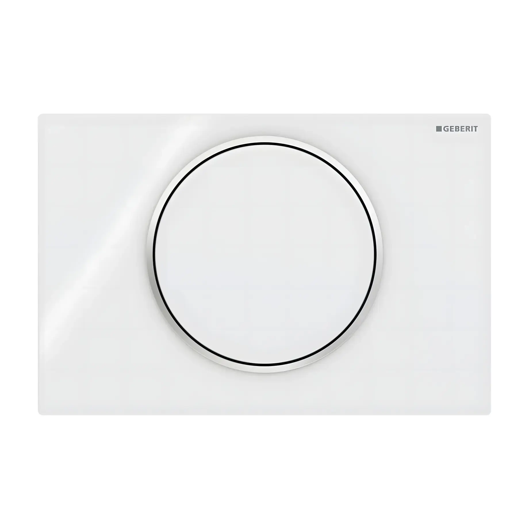 Змивна клавіша Sigma10 round Geberit 115.758.KJ.5 White — вид на білому тлі