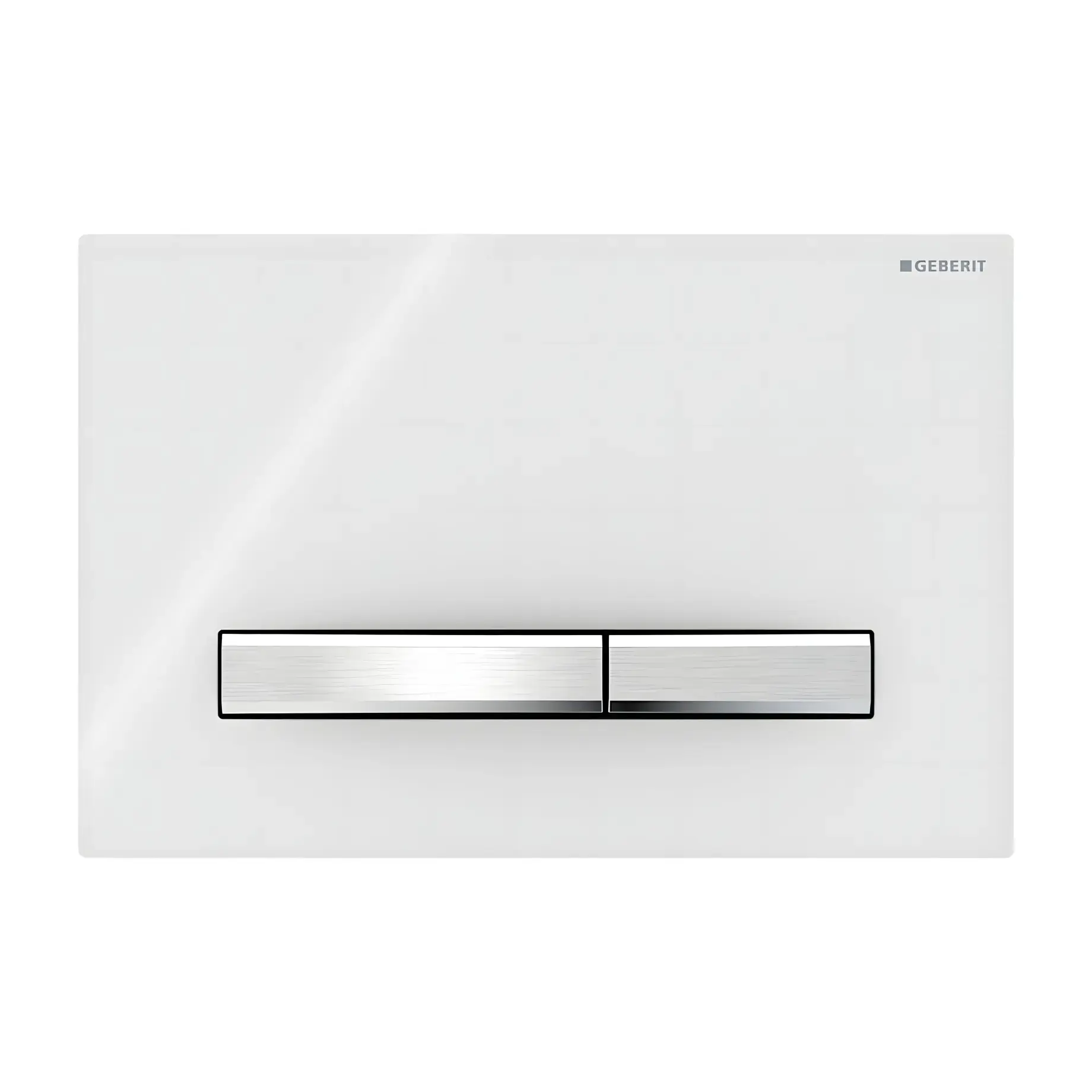 Змивна клавіша Sigma50 square Geberit 115.788.11.2 White — вид на білому тлі