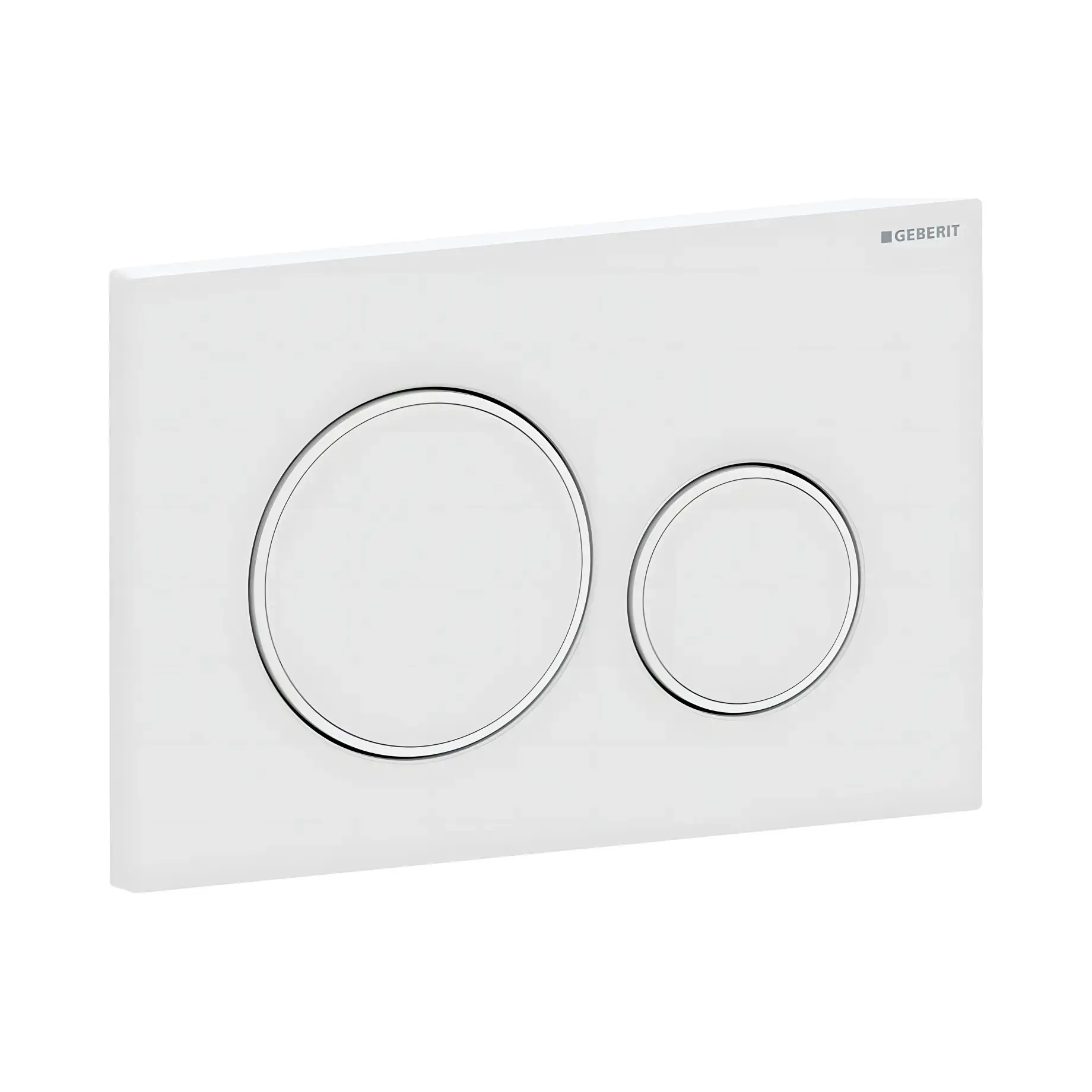Панель смыва унитаза Sigma20 round Geberit 115.882.01.1 White Alpin — вид спереди