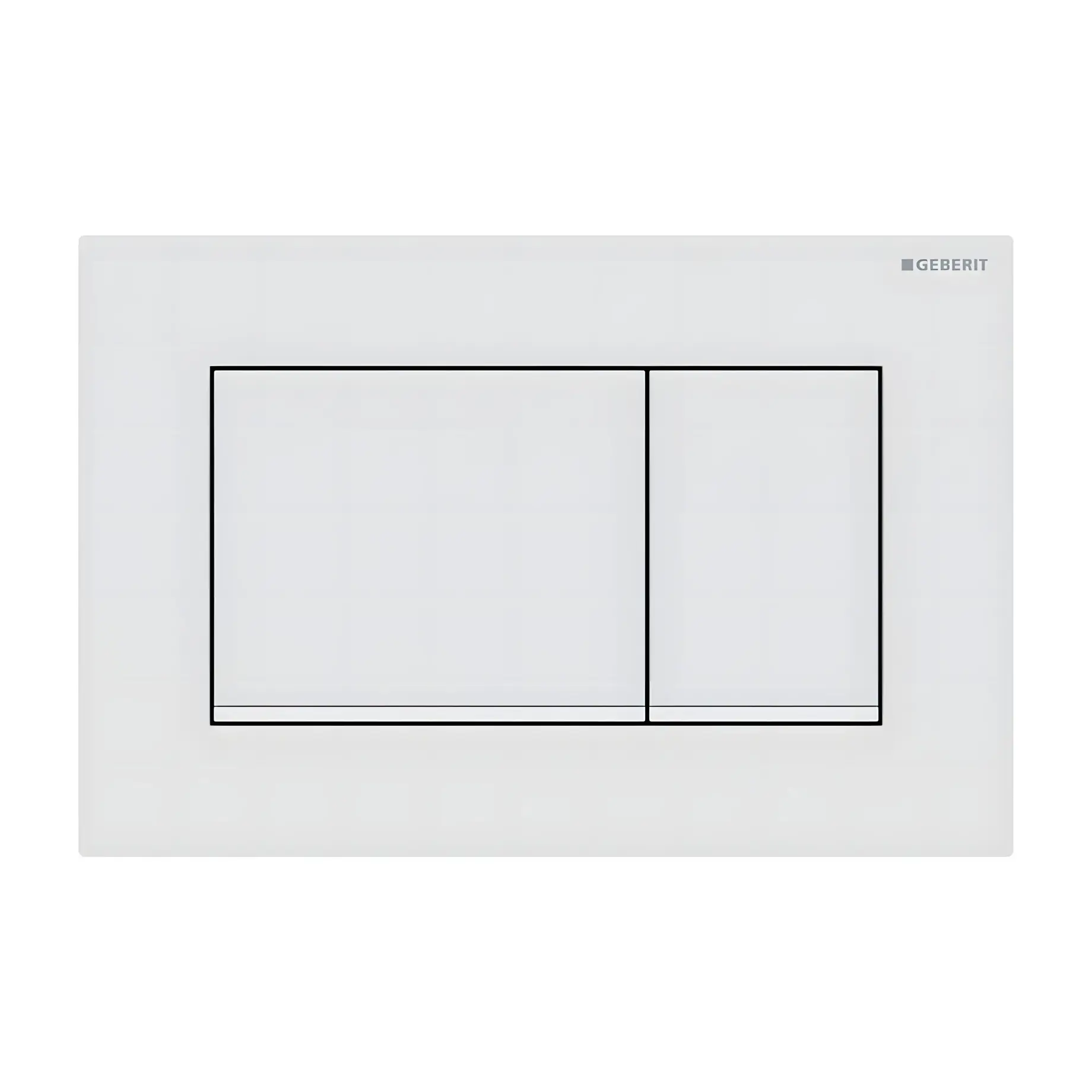 Змивна клавіша Sigma20 square Geberit 115.883.01.1 White — вид на білому тлі