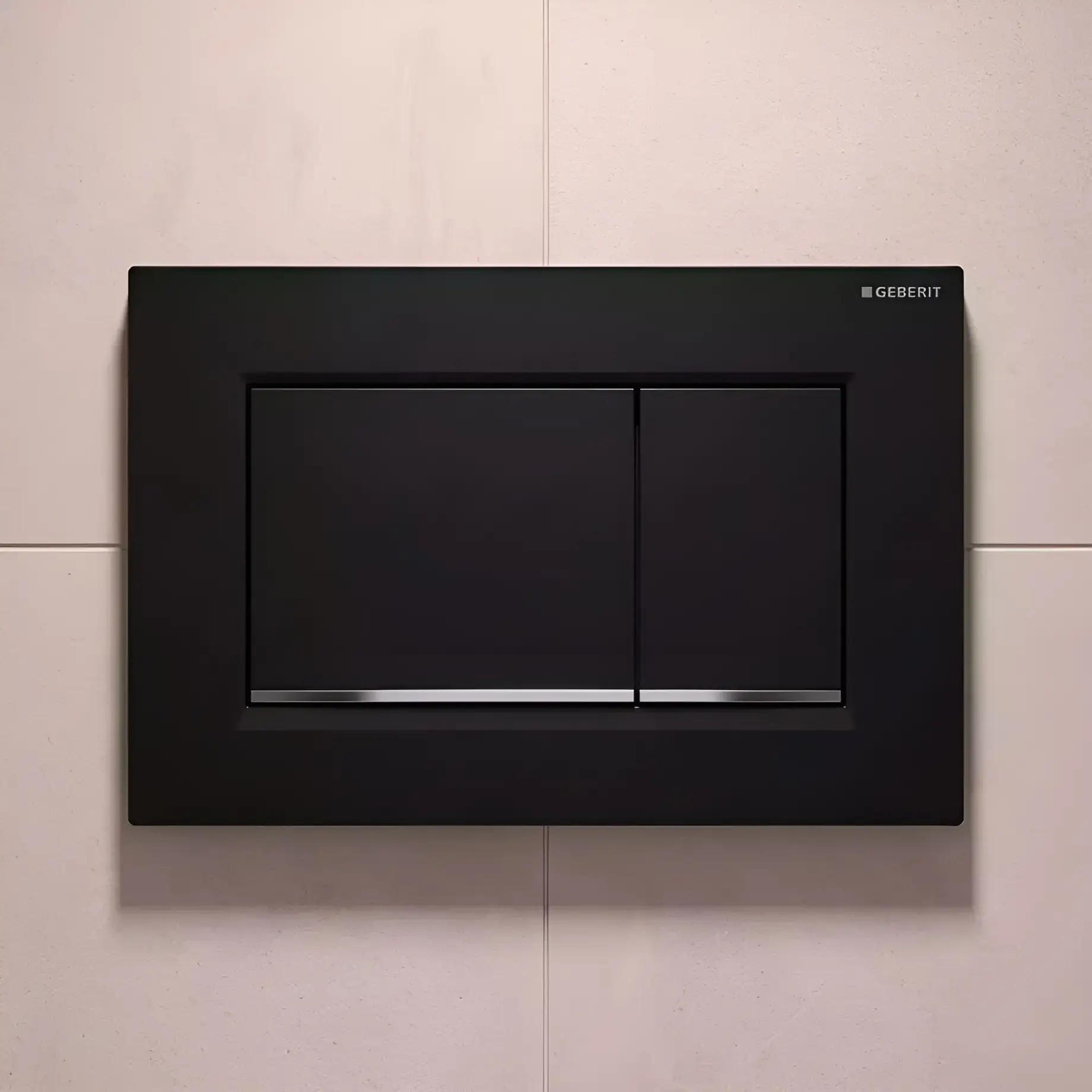 Змивна клавіша Sigma20 square Виробник 115.883.14.1 Black 24.6 х 16.4 х 1.2 см — вид спереду